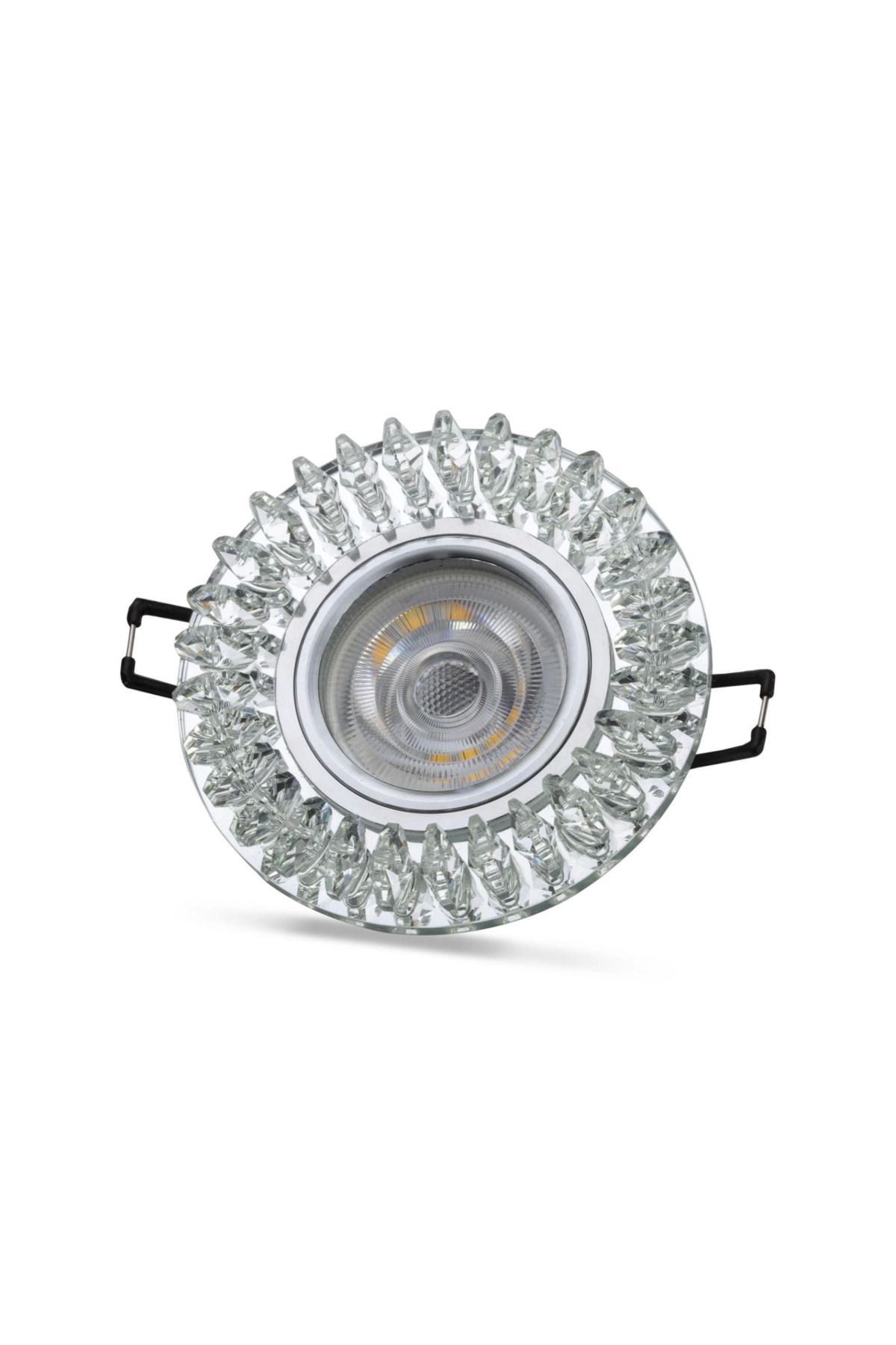 Vemora NOAS YL65 1727 Troya Led Çerçeveli 4000K Kristal Cam Spot Kasa - Priz ve Anahtar İçin Uyumlu Çerçeve
