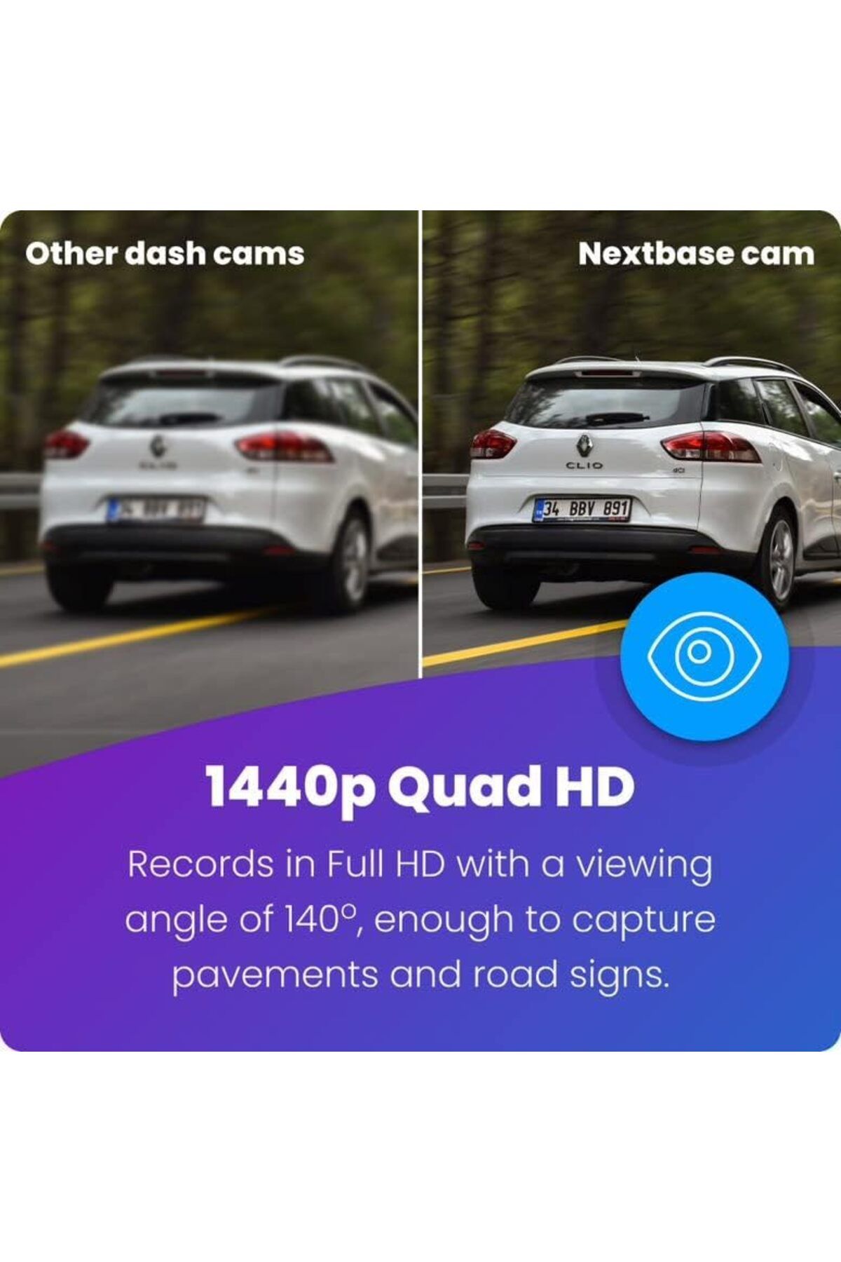 Nextbase-422GW Dash Cam Small with APP- Full 1440p/30fps Quad HD Recording in Car Camera- Amazon Ale 7
