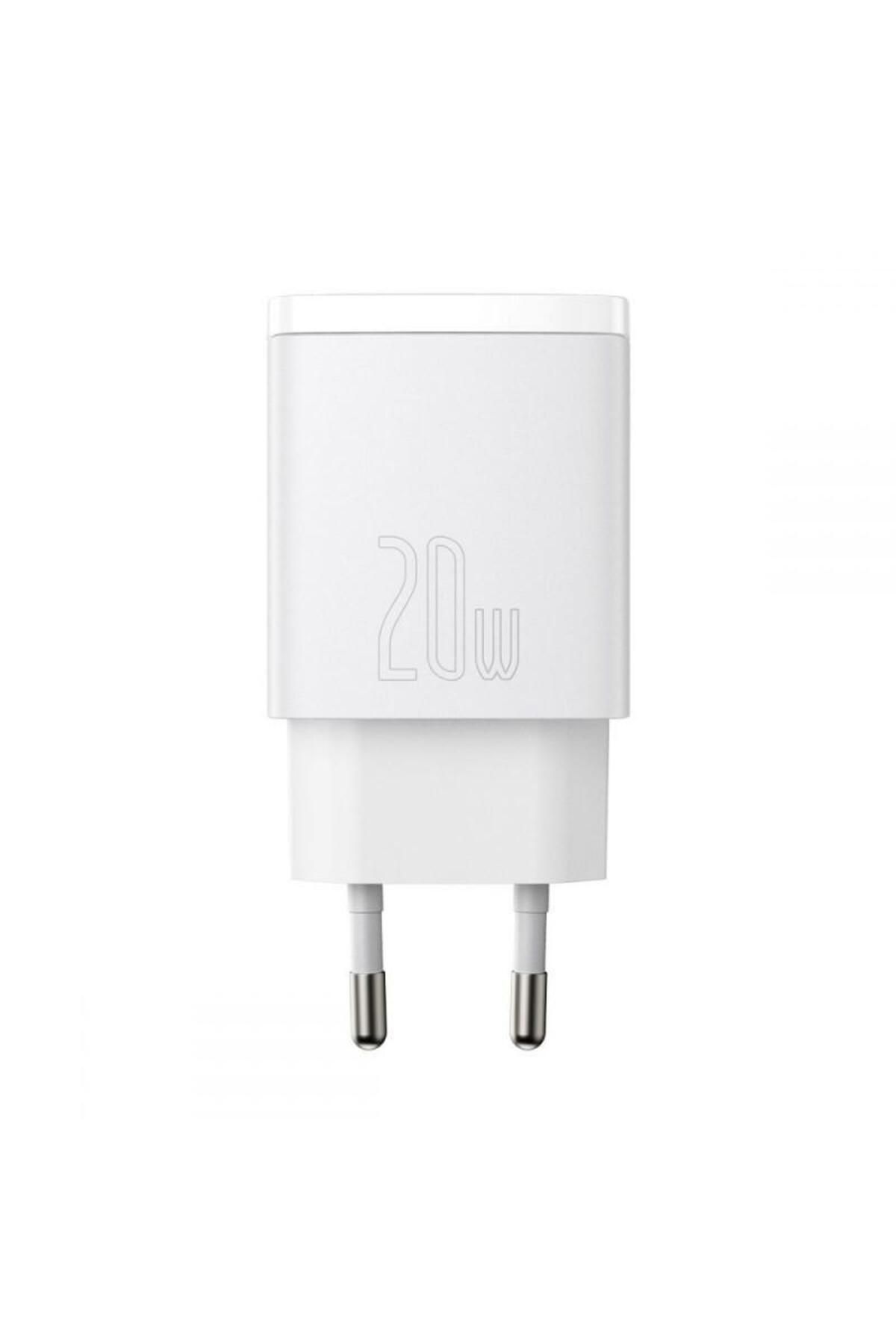 Baseus-Incarcator retea Baseus CCXJ-B02, USB/USB-C, Quick Charge 3.0, Power Delivery 3.0, 20W, Alb 1