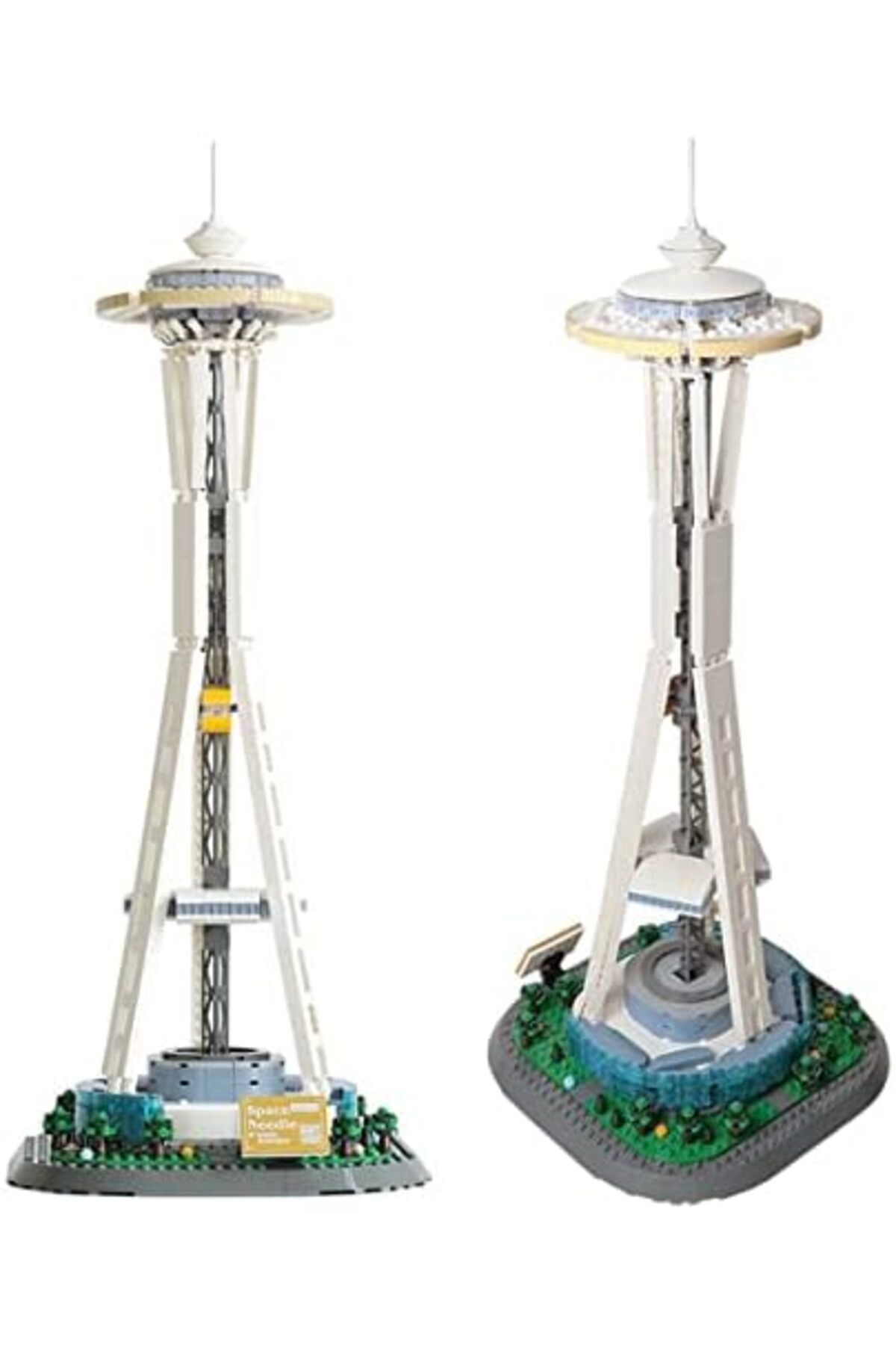 Wange-Buildable architectural model with Space Needle building blocks, Seattle 1100 pieces 1