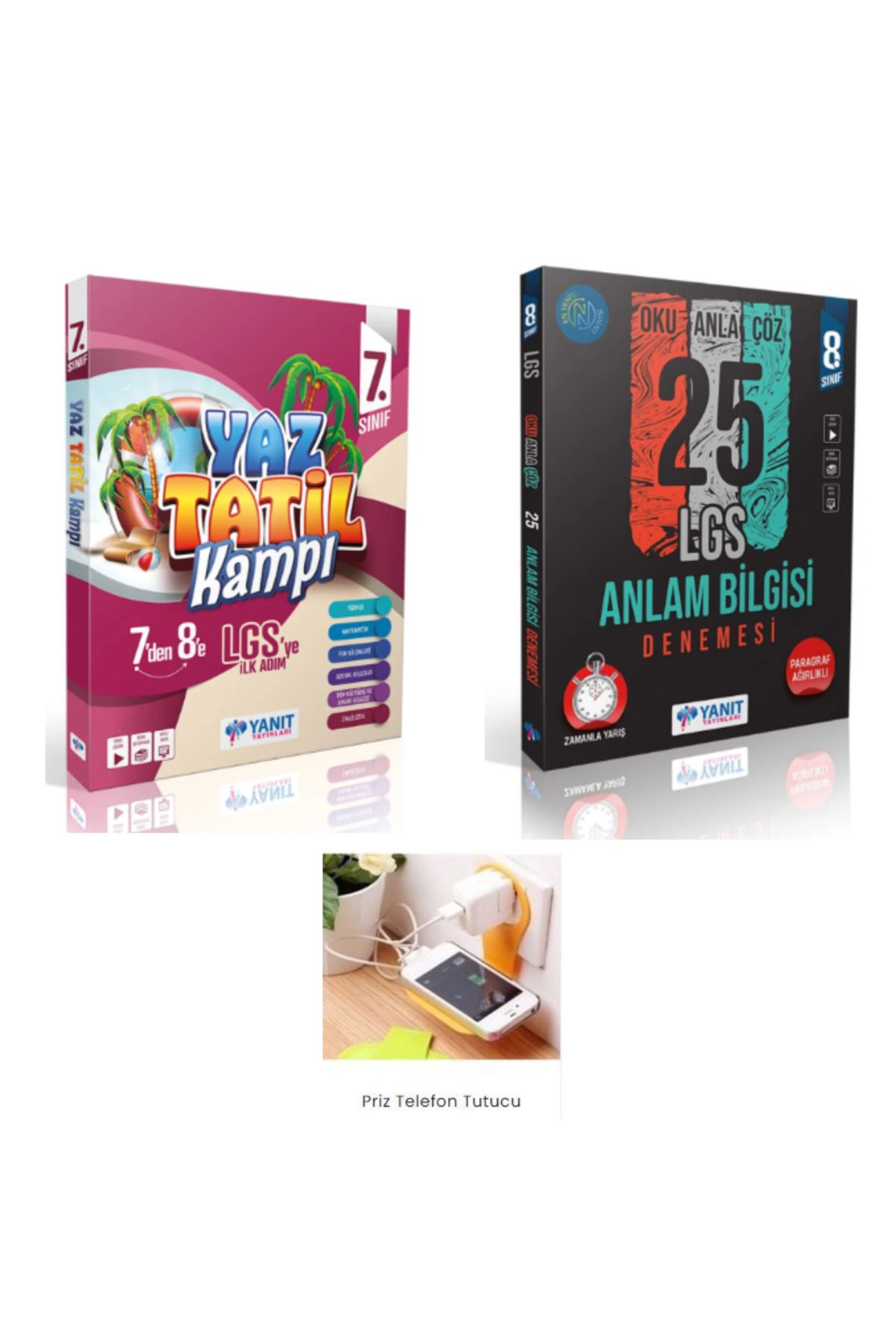 paraf yayınları YANIT 7.SINIF YAZ TATİL KAMP KİTABI + YANIT 8.SINIF ANLAM BİLGİSİ SET 2025 PRİZ TUTUCULU