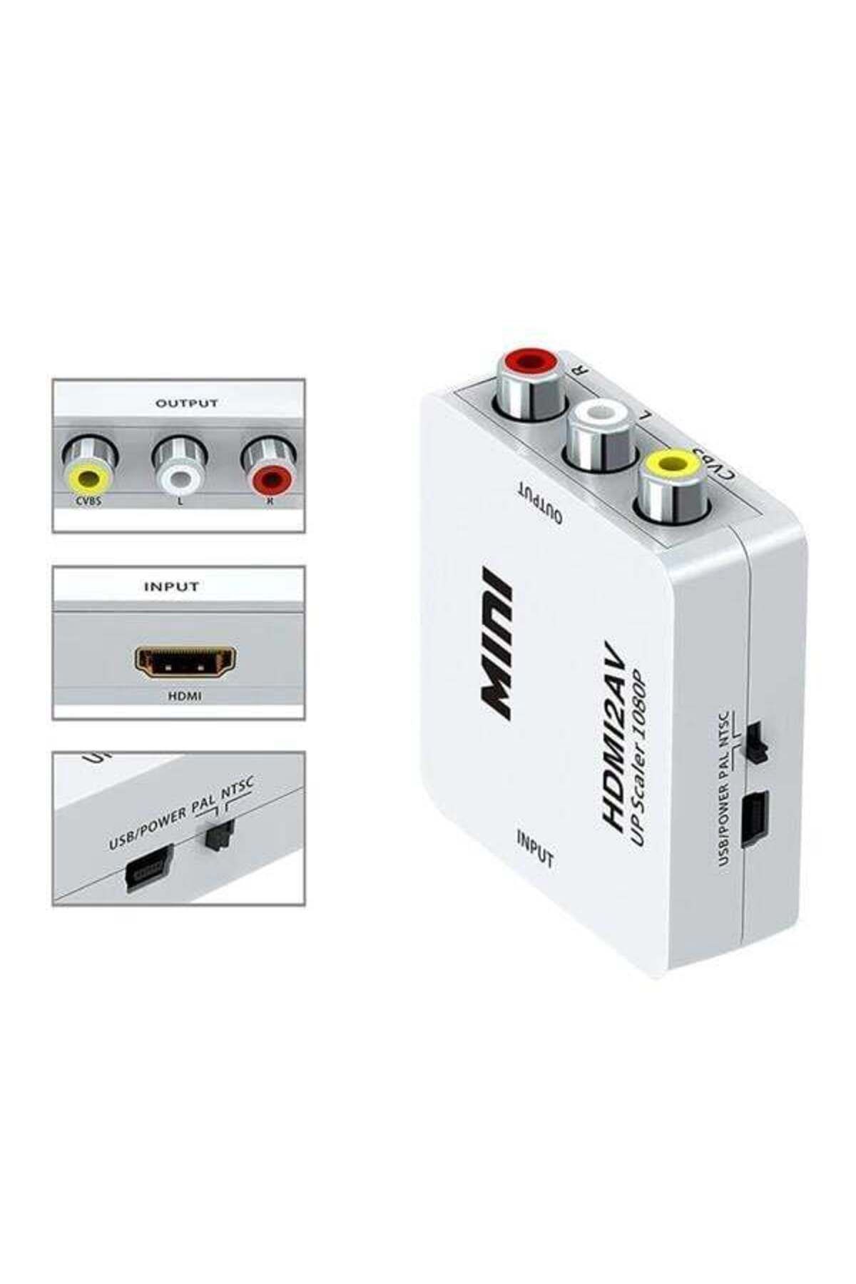 Zayla Fully G-573O HDMI To RCA Mini Model 1920X1080 Çevirici Konvertör