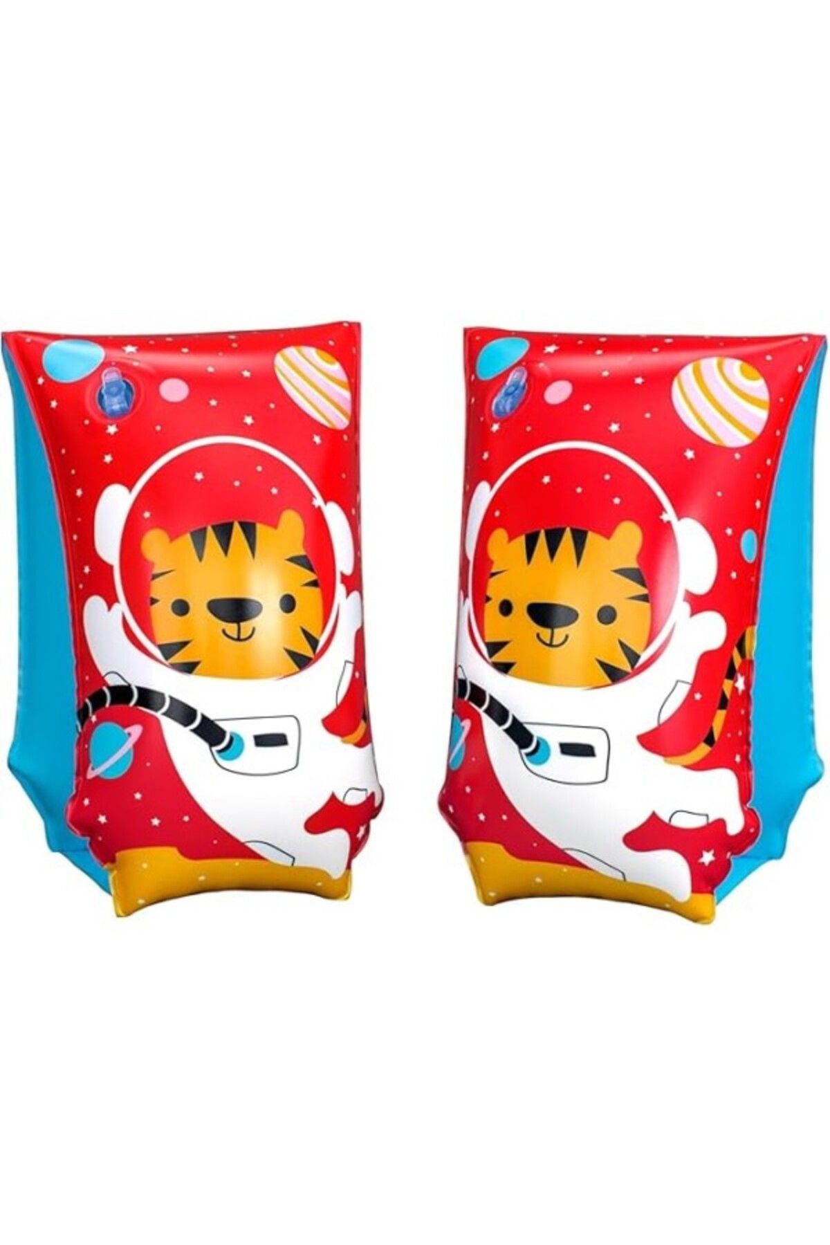 ShopZum Çocuk Yüzme Kolluğu 5-12 Yaş, Astro Tiger Sevimli Hayvan Figürlü Havuz Deniz Simidi 30x15 Cm