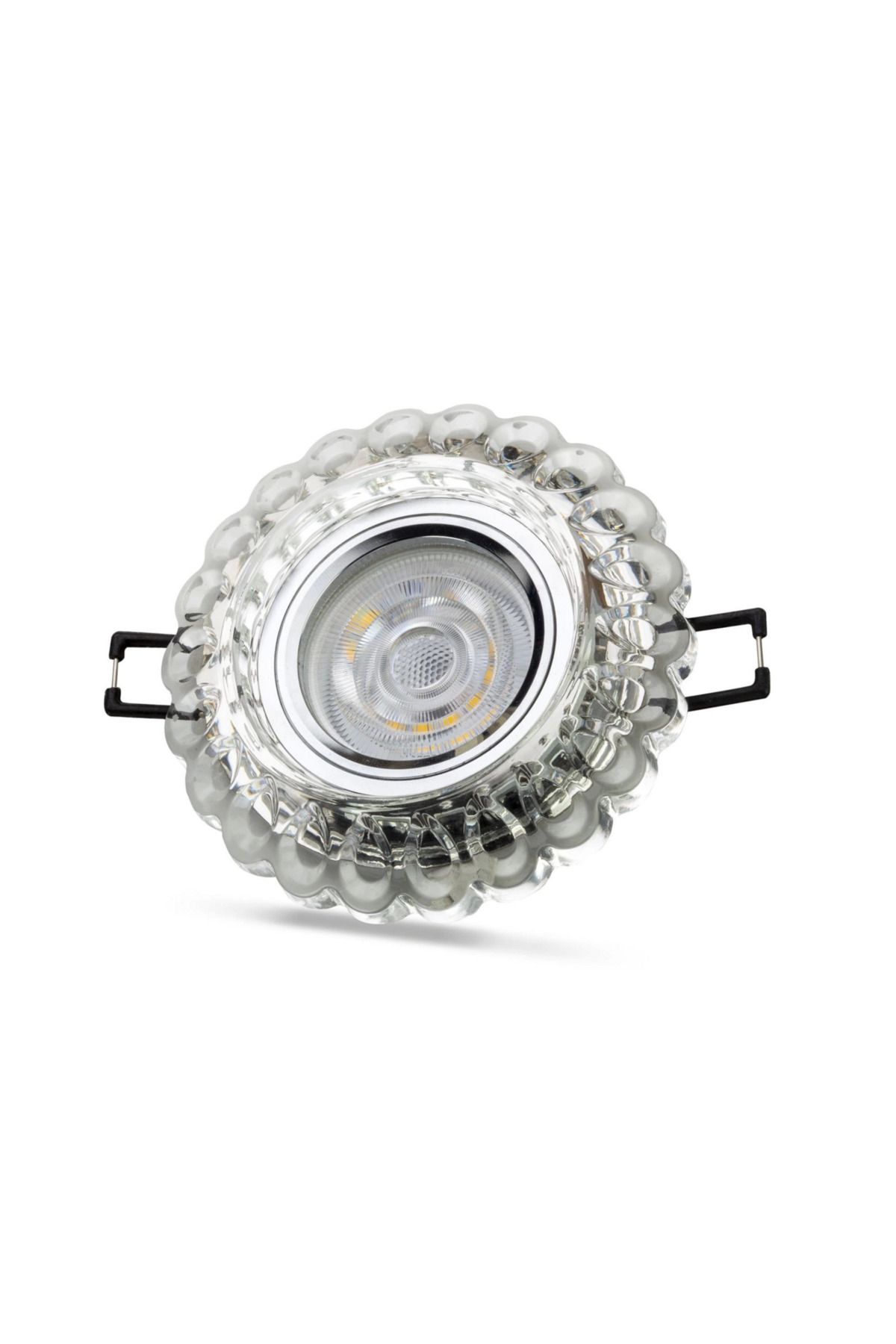 Vemora NOAS YL65 1667 Geras Led Çerçeveli 4000K Kristal Cam Spot Kasa - Priz ve Anahtar İçin Uyumlu Çerçeve