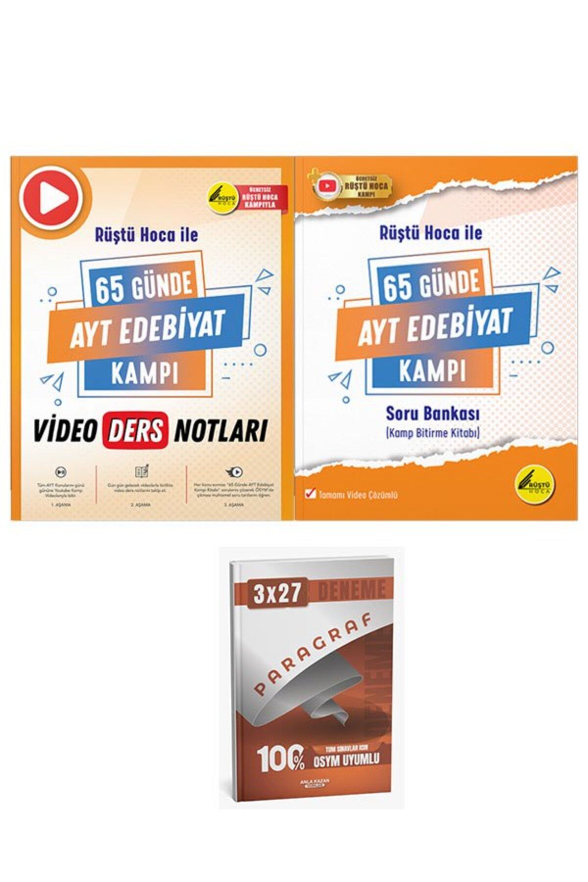 Anla Kazan Yayınları Tonguç Akademi 65 Günde AYT Edebiyat Video Ders Notları+Soru Bankası Seti+AnlaKazan Paragraf
