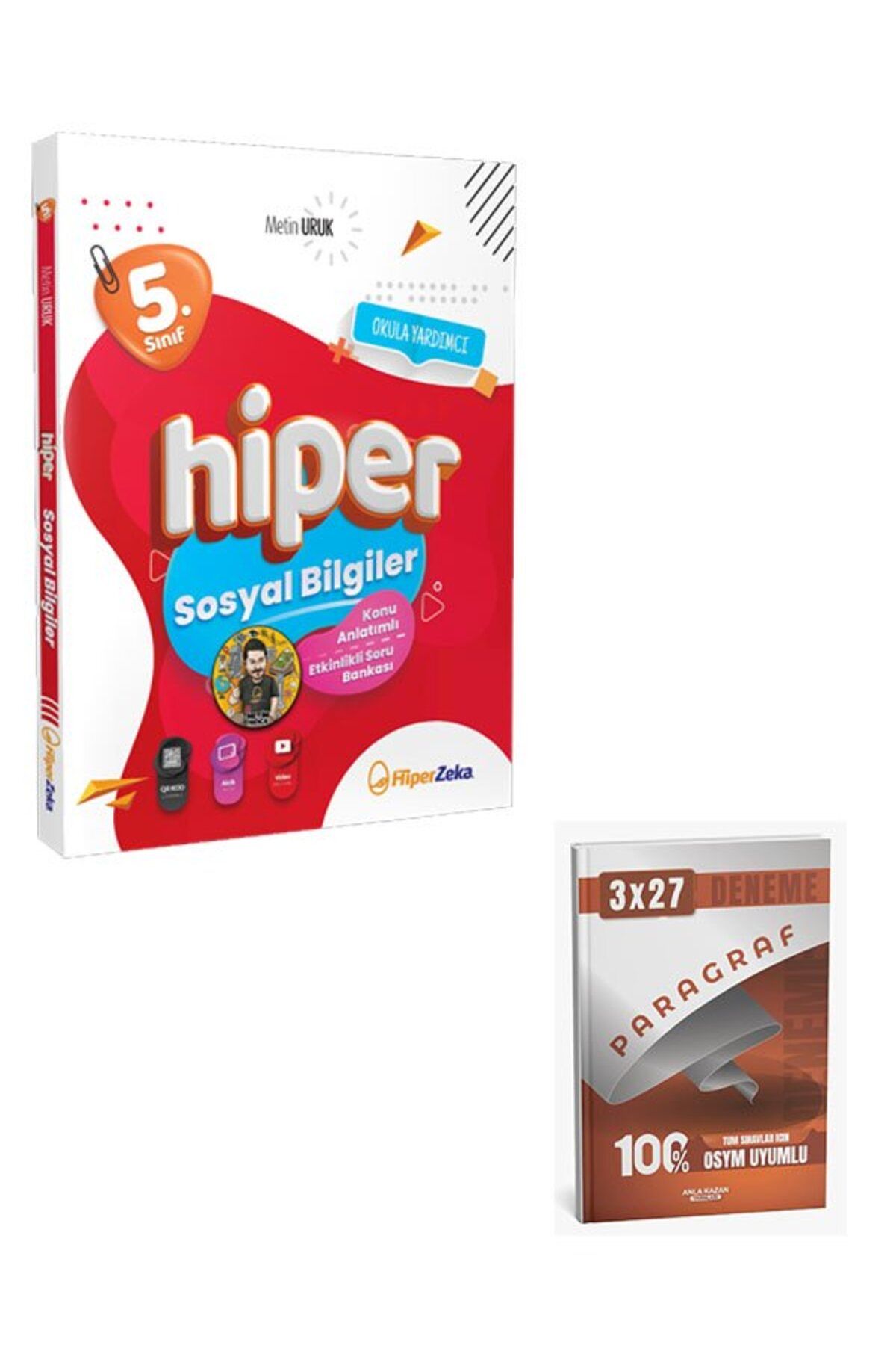 Anla Kazan Yayınları Hiper Zeka 5. Sınıf 2026 Sosyal Bilgiler Konu Anlatımlı & Soru Bankası+AnlaKAzan Paragraf