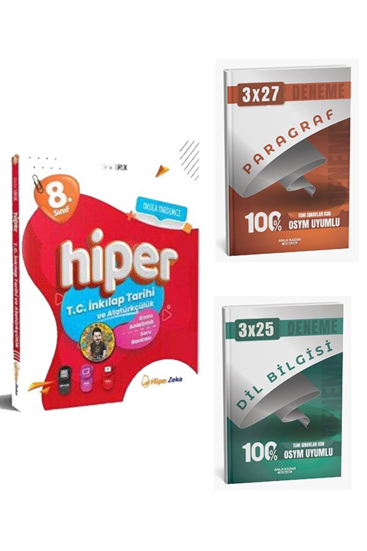 Anla Kazan Yayınları HiperZeka 2026 8. Sınıf Hiper T.C. İnkılap Tarihi ve Atatürkçülük Konu Anlatımlı ve Soru Bankası+An