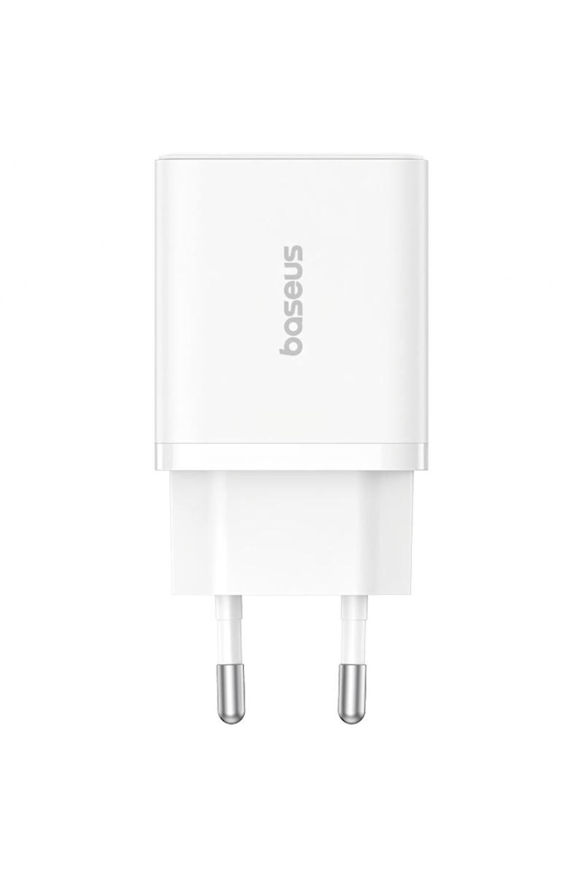 Baseus-Incarcator Retea Baseus Cube P10111404213-00, 30W, 2.4A, 1 x USB-A - 1 x USB-C (Alb) 5