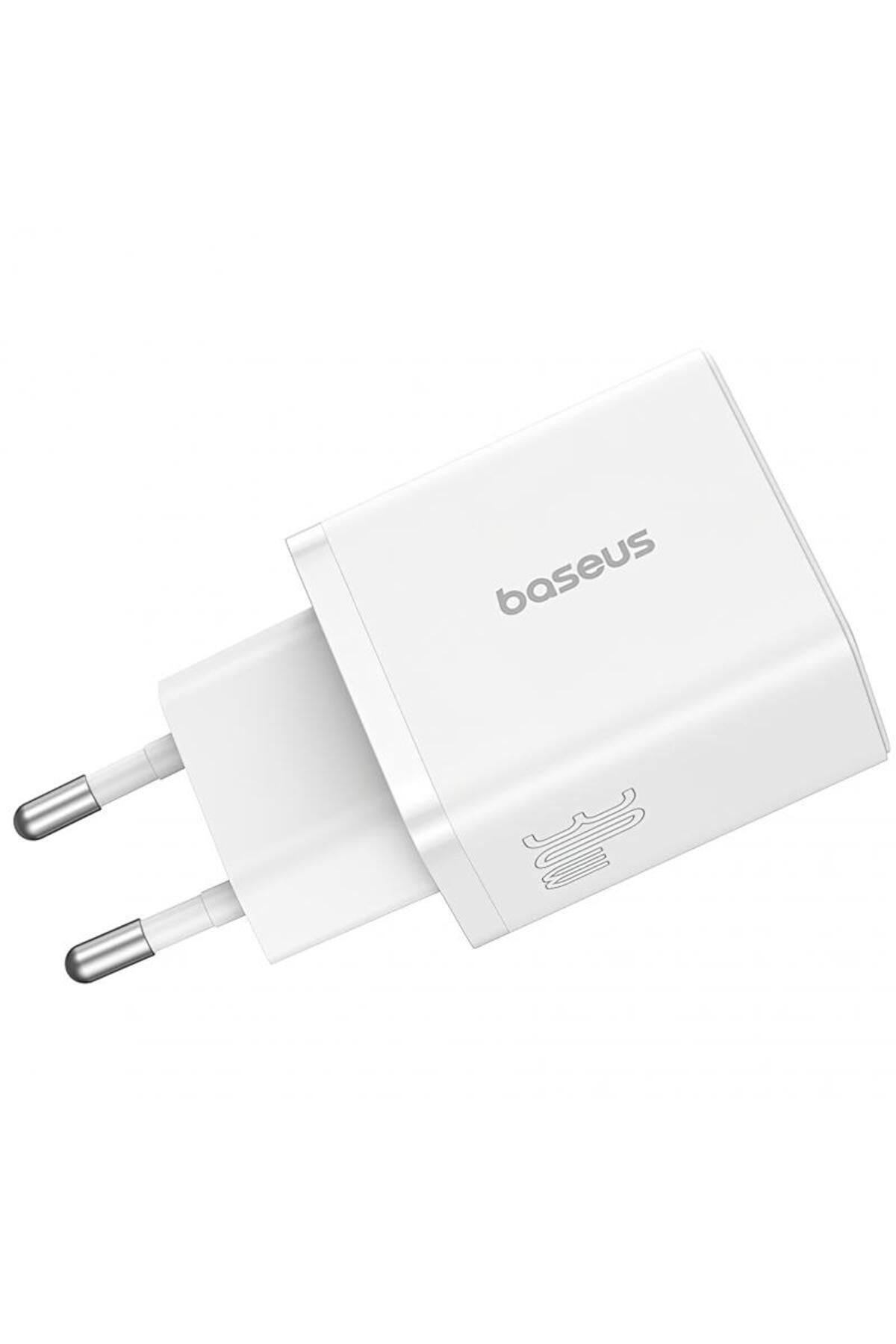 Baseus-Incarcator Retea Baseus Cube P10111404213-00, 30W, 2.4A, 1 x USB-A - 1 x USB-C (Alb) 3