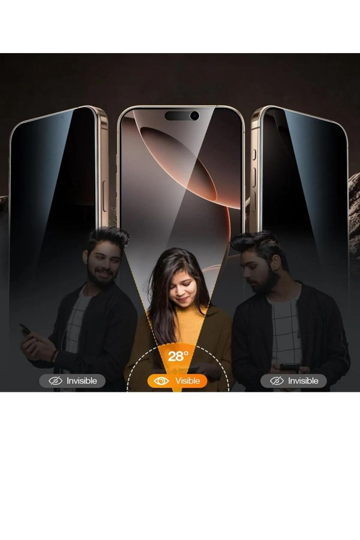 nexiva NEXİVA İPHONE 16 PRO MAX HAYALET 360 KAPLAYAN EKRAN KORUYUCU
