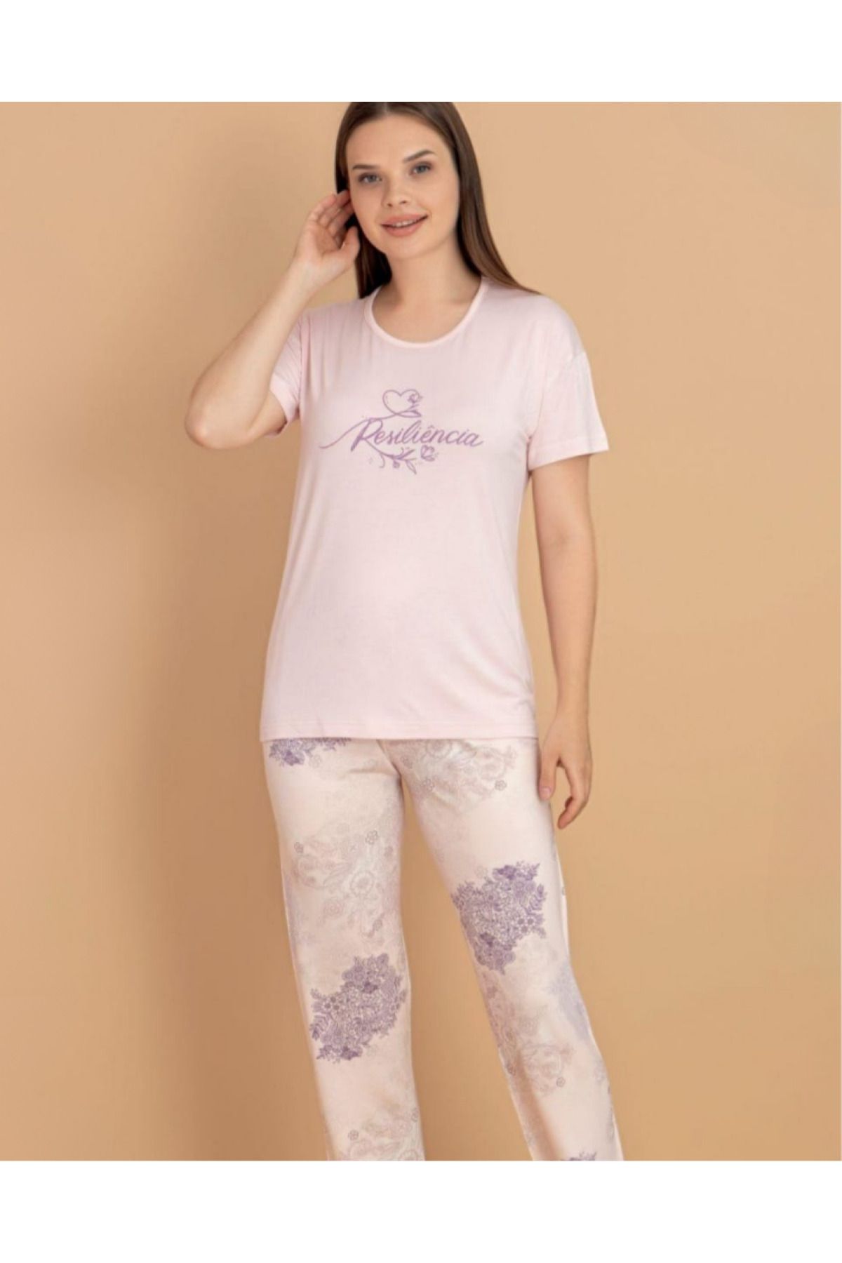 COLORDS Kadın Çiçek Desen Pijama Takımı