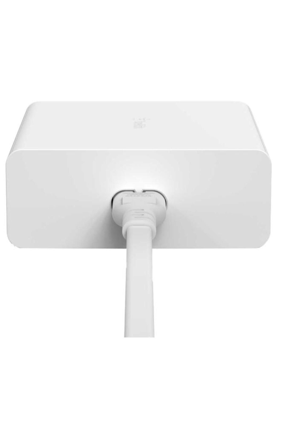 Belkin-Incarcator retea BELKIN WCH010vfWH, 2xUSB-C 65W, 2xUSB-A 12W, Power Delivery (PD) 108W (Alb) 5