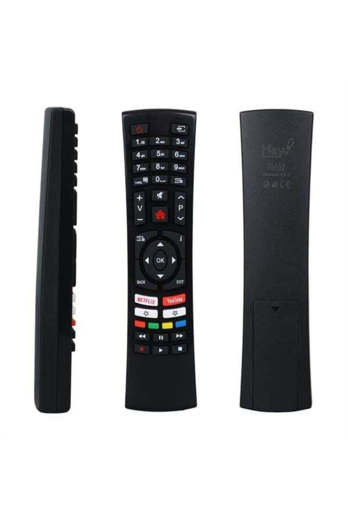 Zayla Hey Küçük Kalıp Vestel Netflix Youtube Tuşlu Yazısız Lcd Led TV Kumanda (RC4390-30100824)