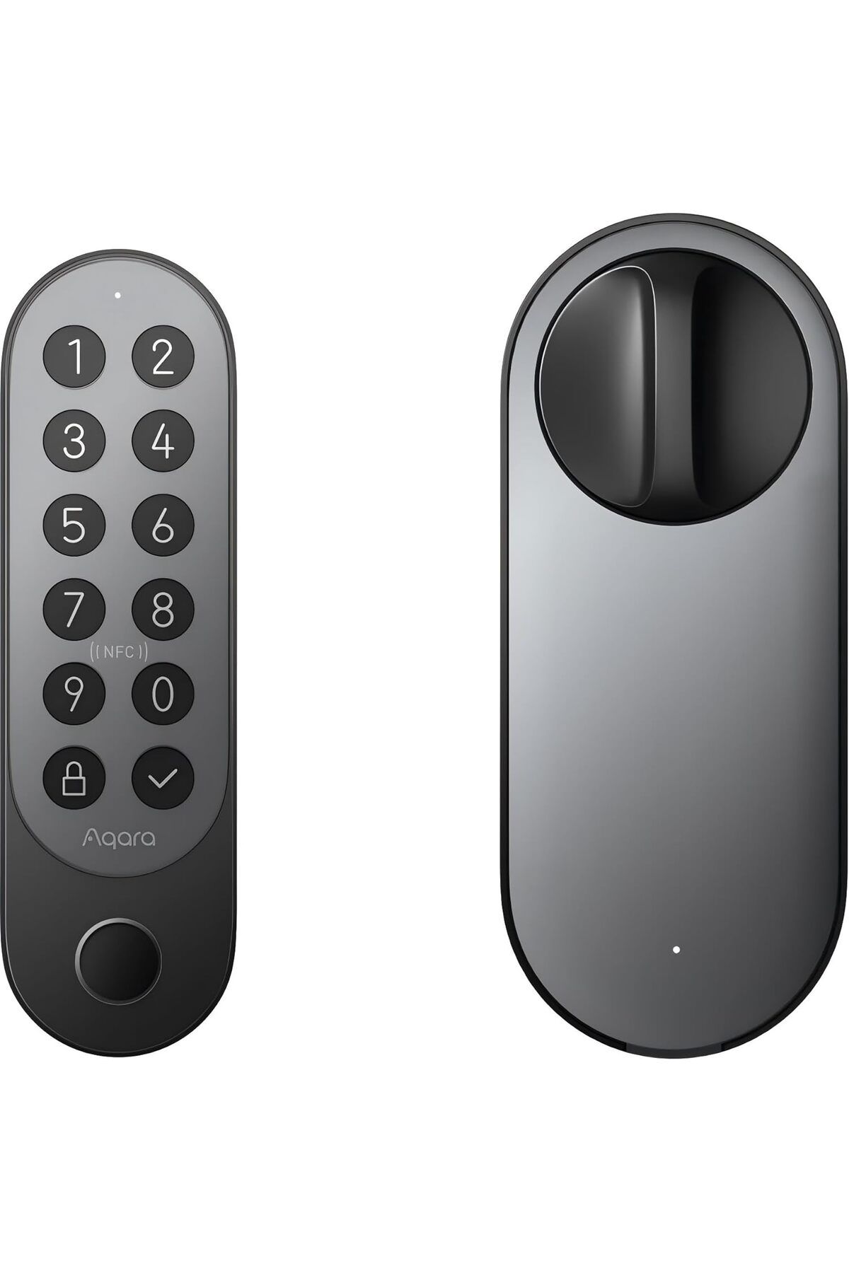 Aqara-Smart Lock U200 Deadbolt Kit with Built-in Fingerprint Reader and Keypad-Black 2