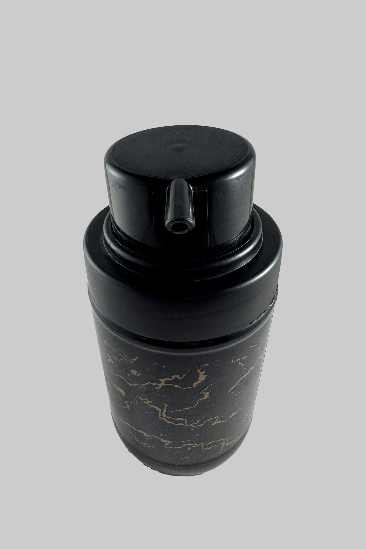 SİHİRLİ AYAKLAR Mermer Desenli Lüx Cam Bulaşık & Sıvı Sabunluk 600 ML
