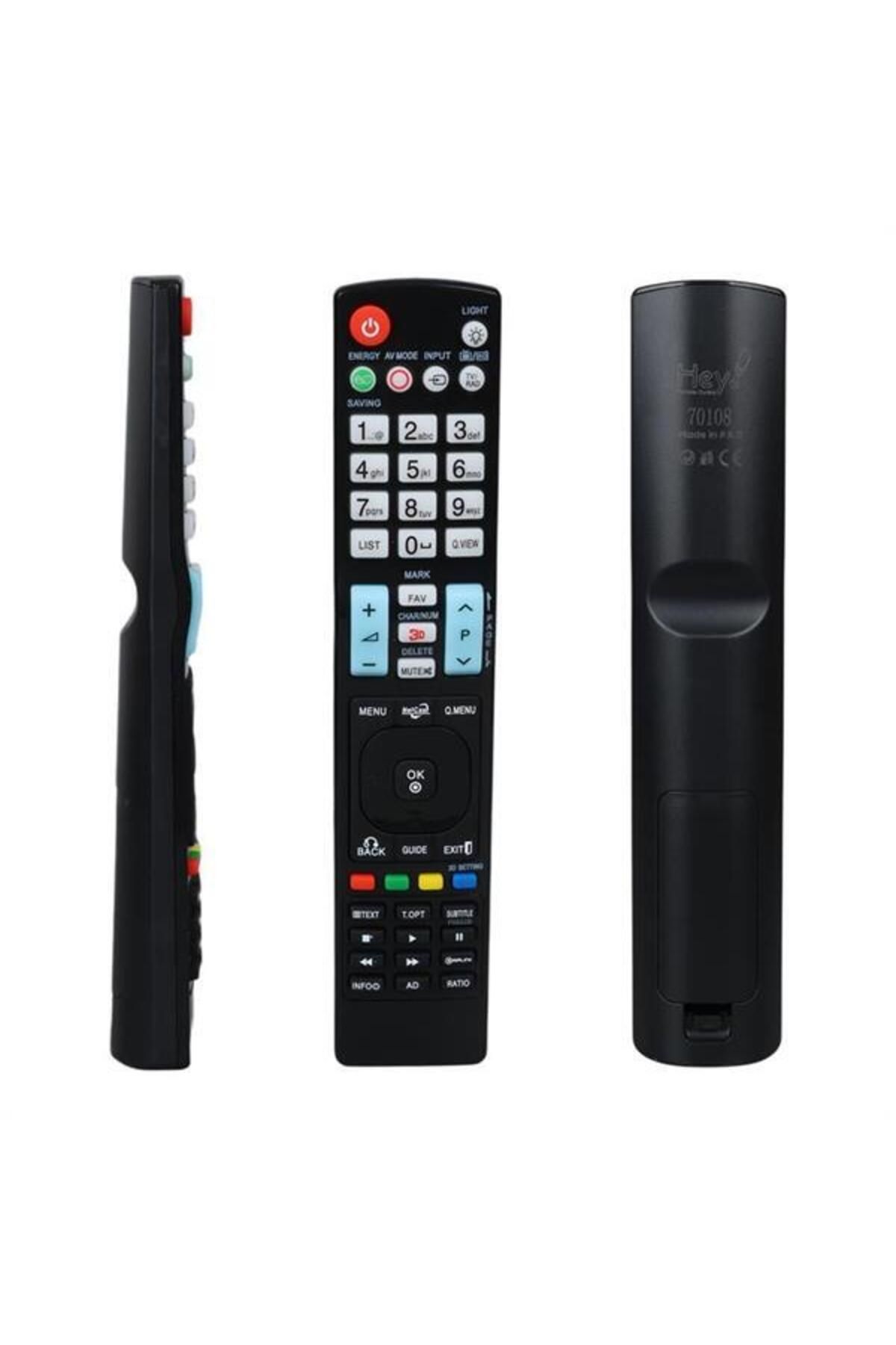 Zayla Hey RM-L999 Küçük Kalıp LG Netcast Tuşlu Yazısız Lcd Led TV Kumanda (Rc0999)