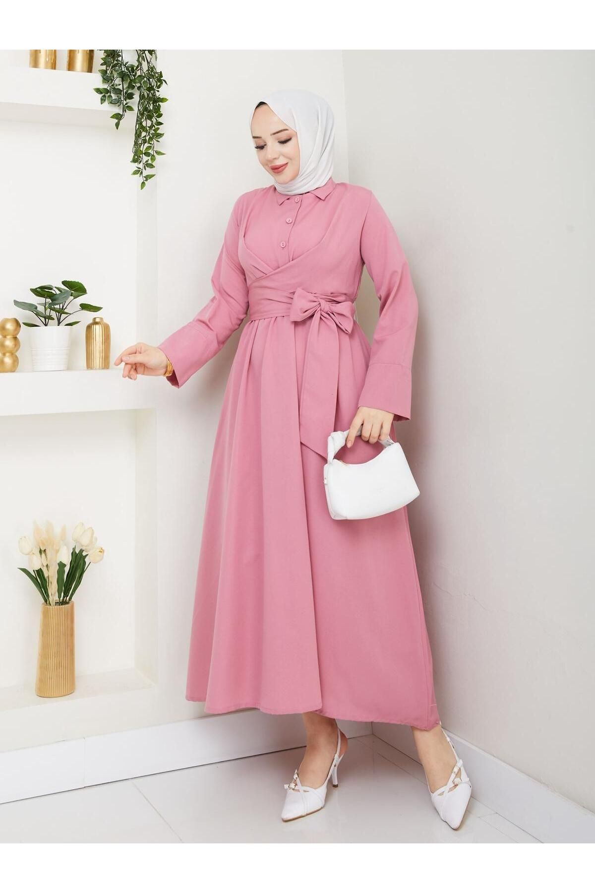 Butik bağlamalı elbise - papatya butik