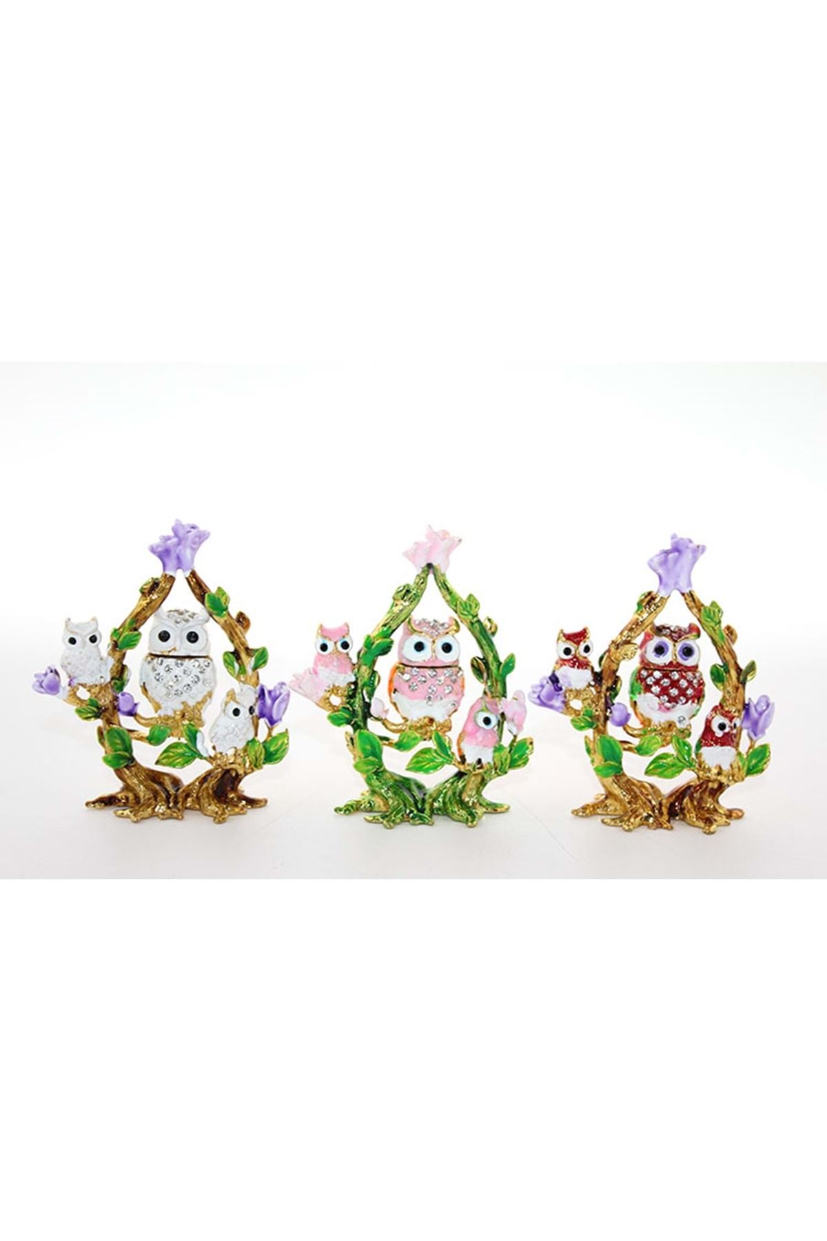Store Sıvaroskı Baykuş Figürü 10*8 Cm