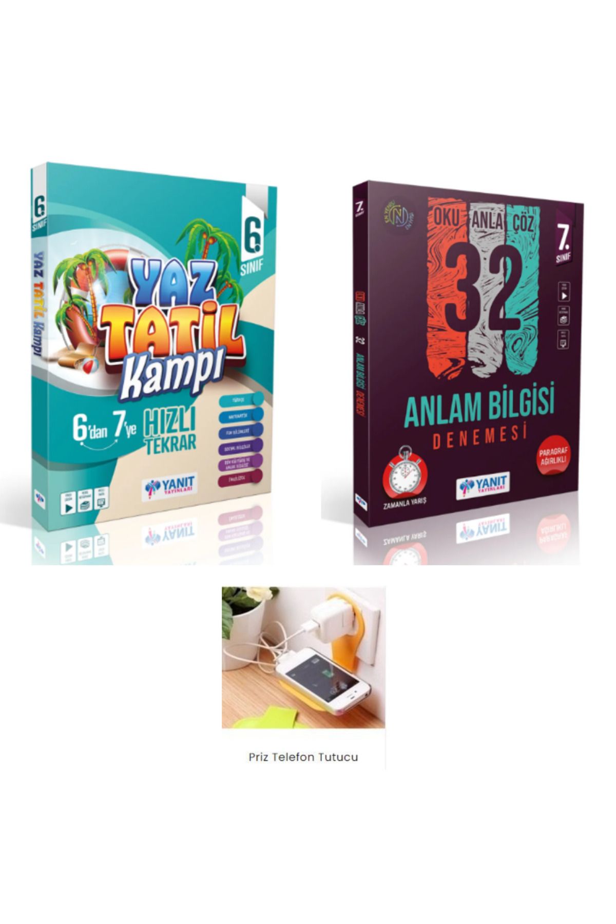 Yanıt Yayınları YANIT 6.SINIF YAZ TATİL KAMP KİTABI + YANIT 7.SINIF ANLAM BİLGİSİ SET 2025 PRİZ TUTUCULU