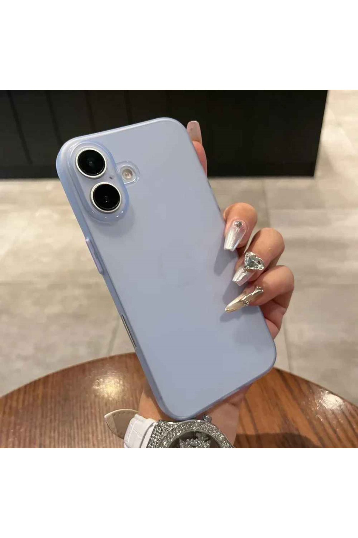 EDELFU iPhone 16 PLUS ince (0.03mm) Hafif Koruyucu Slim Kapak Mat Doku Yumuşak Kılıf
