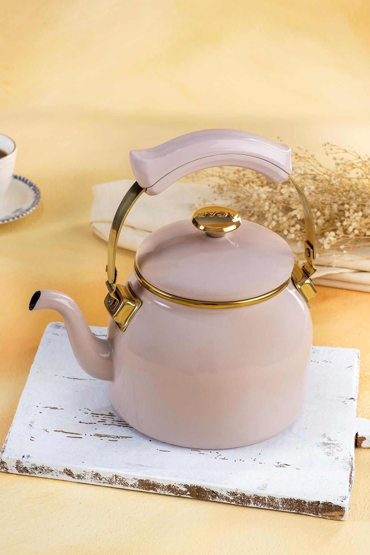 ACAR Qualita Emaye Fit Pembe Demlik - 2250 ml