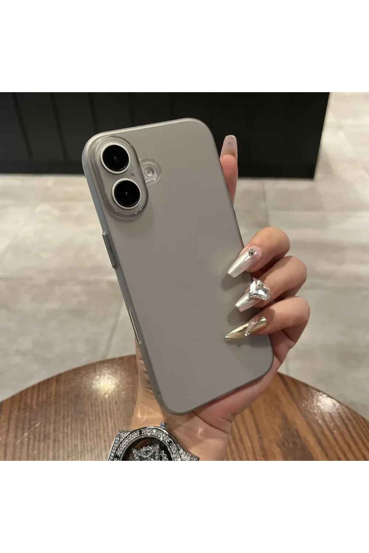 EDELFU iPhone 16 PLUS ince (0.03mm) Hafif Koruyucu Slim Kapak Mat Doku Yumuşak Kılıf