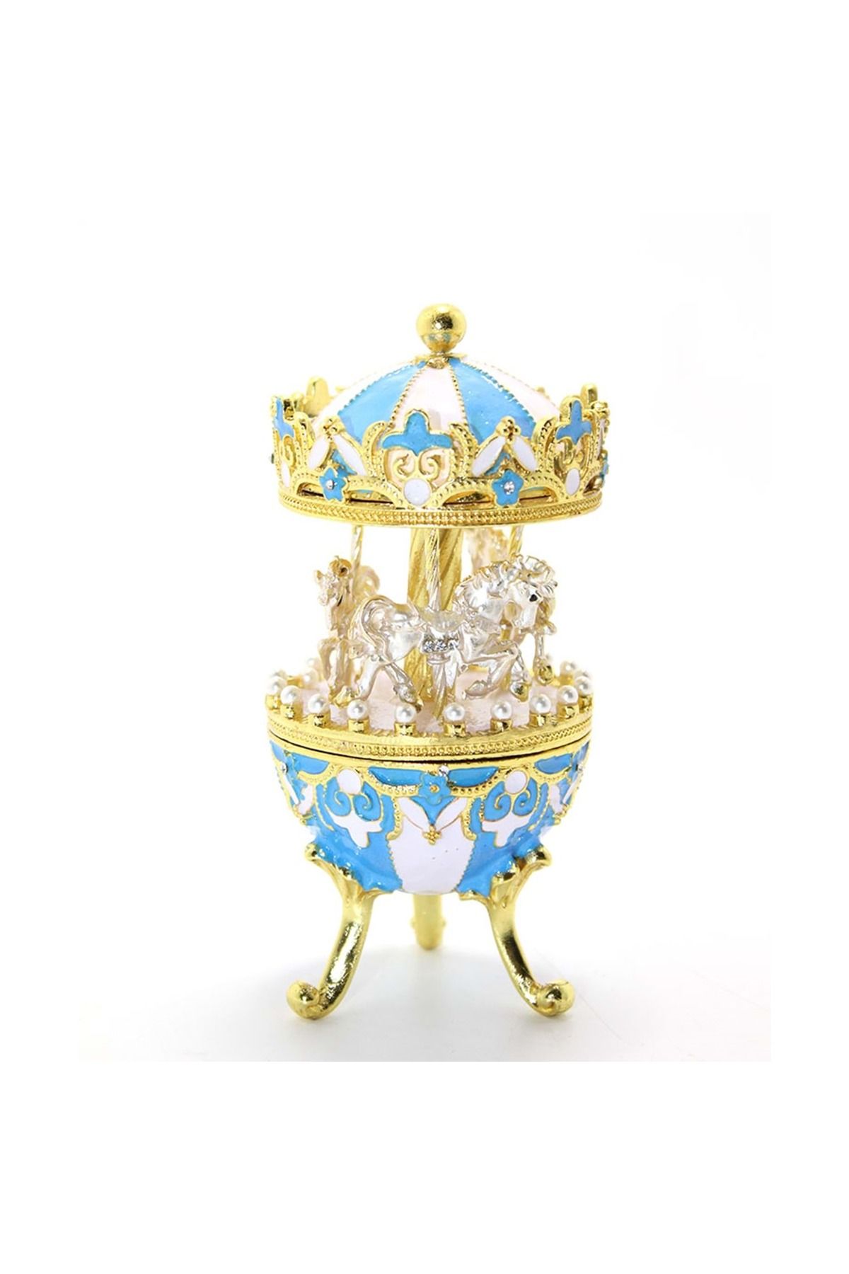 Store Sıvaroskı Taşlı Atlı Karınca 13*7 Cm