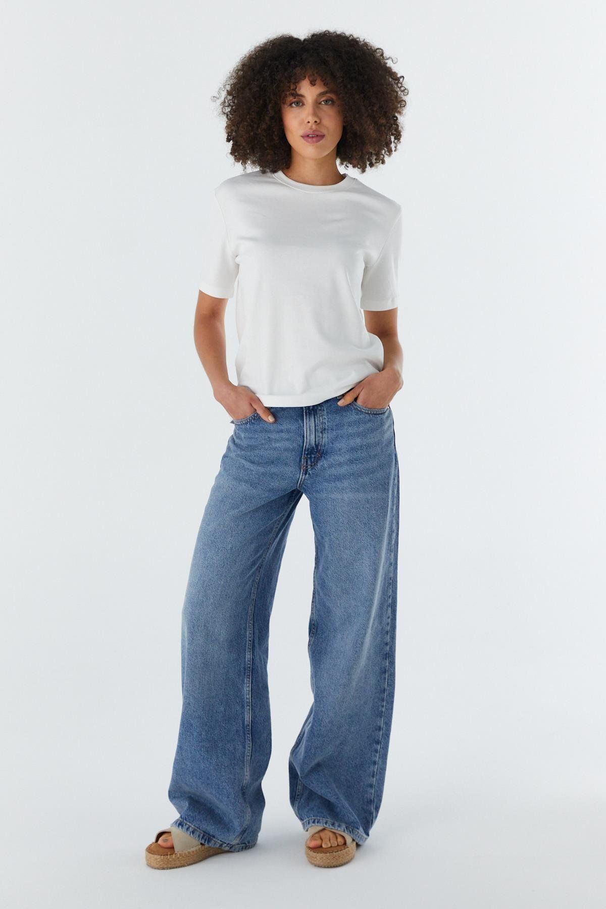 Shopping Shop Regular Basic T-shirt EKRU