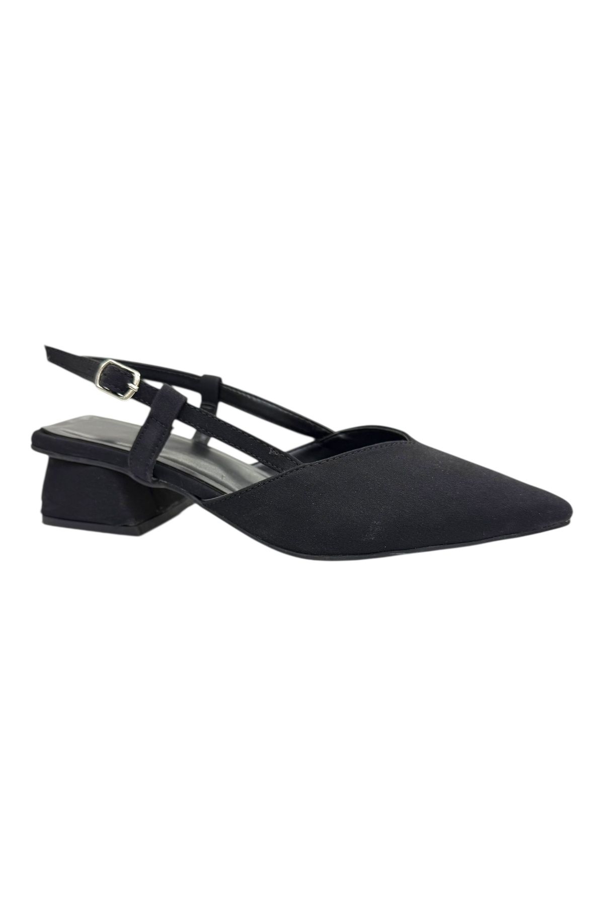 Shoes İnce Bant Detaylı Topuklu Babet
