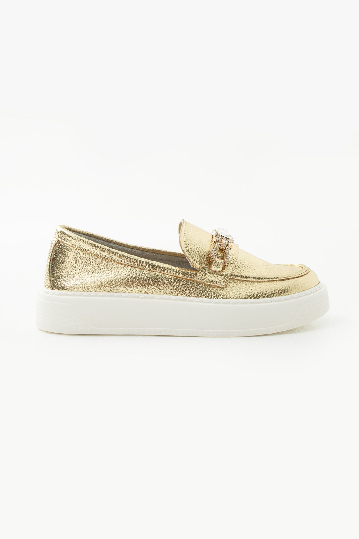Siena Shoes Nova Kadın Taşlı Sneaker Altın