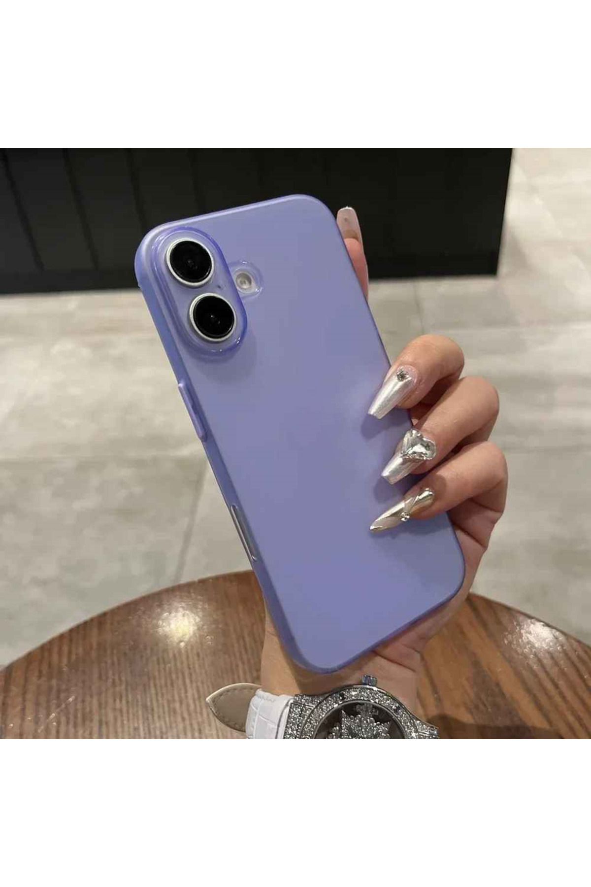 EDELFU iPhone 16 PLUS ince (0.03mm) Hafif Koruyucu Slim Kapak Mat Doku Yumuşak Kılıf