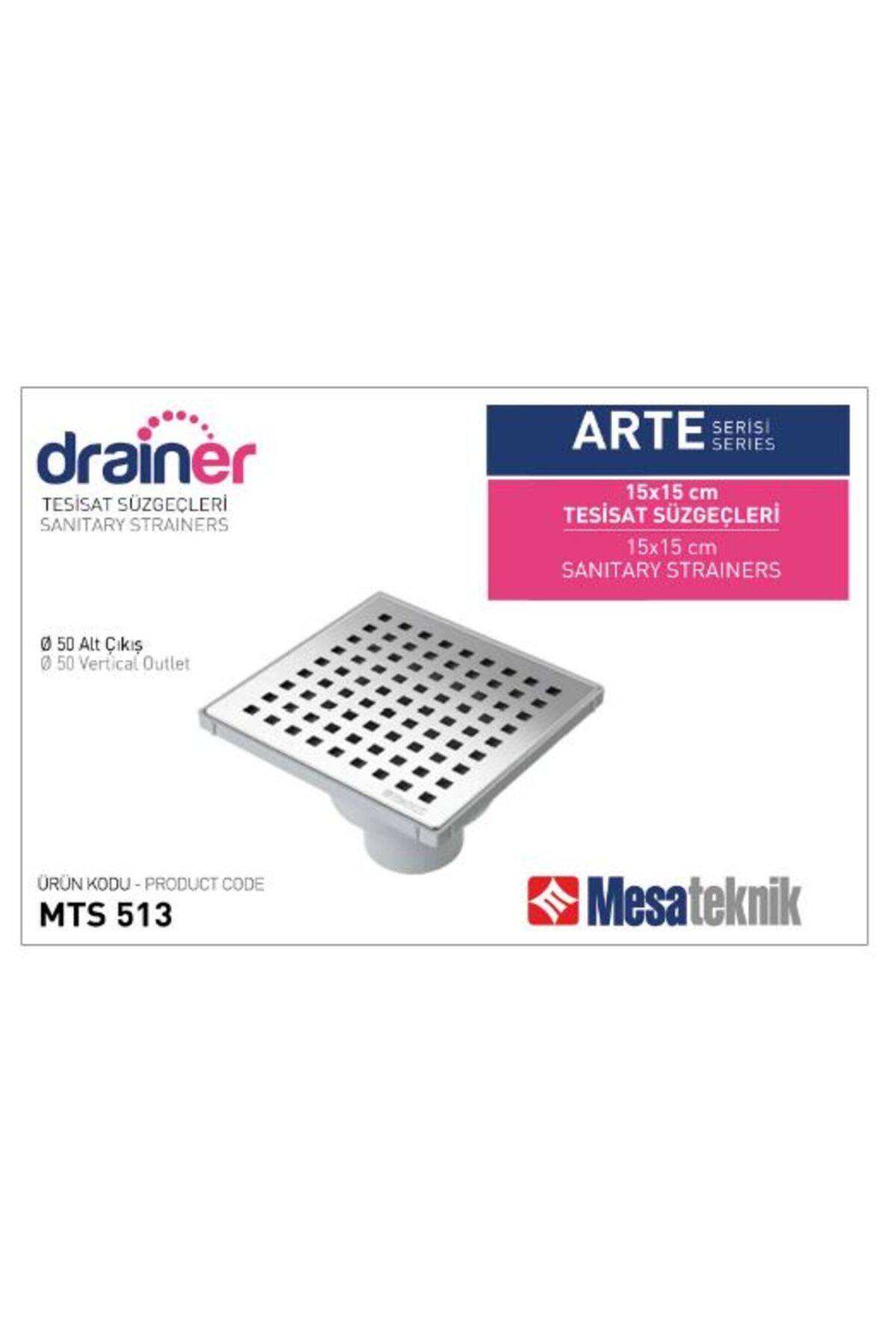 Mesateknik 15X15X50 YERSÜZGECİ ÜSTKR.ALT.ÇIK.
