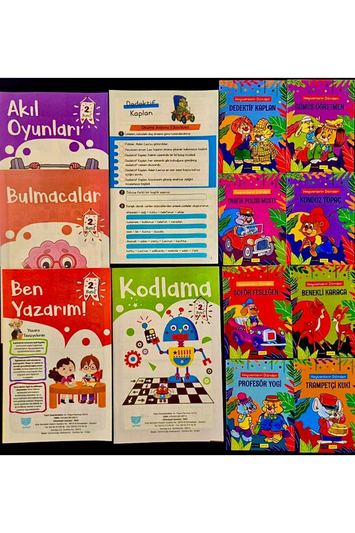 GENDAŞ ÇOCUK GENDAŞ - HİKAYE SETİ HAYVANLARIN DİLİNDEN MİNİ HİKAYELER (8 KİTAP + TESTLİ + TATİL SET) (2.SINIF)