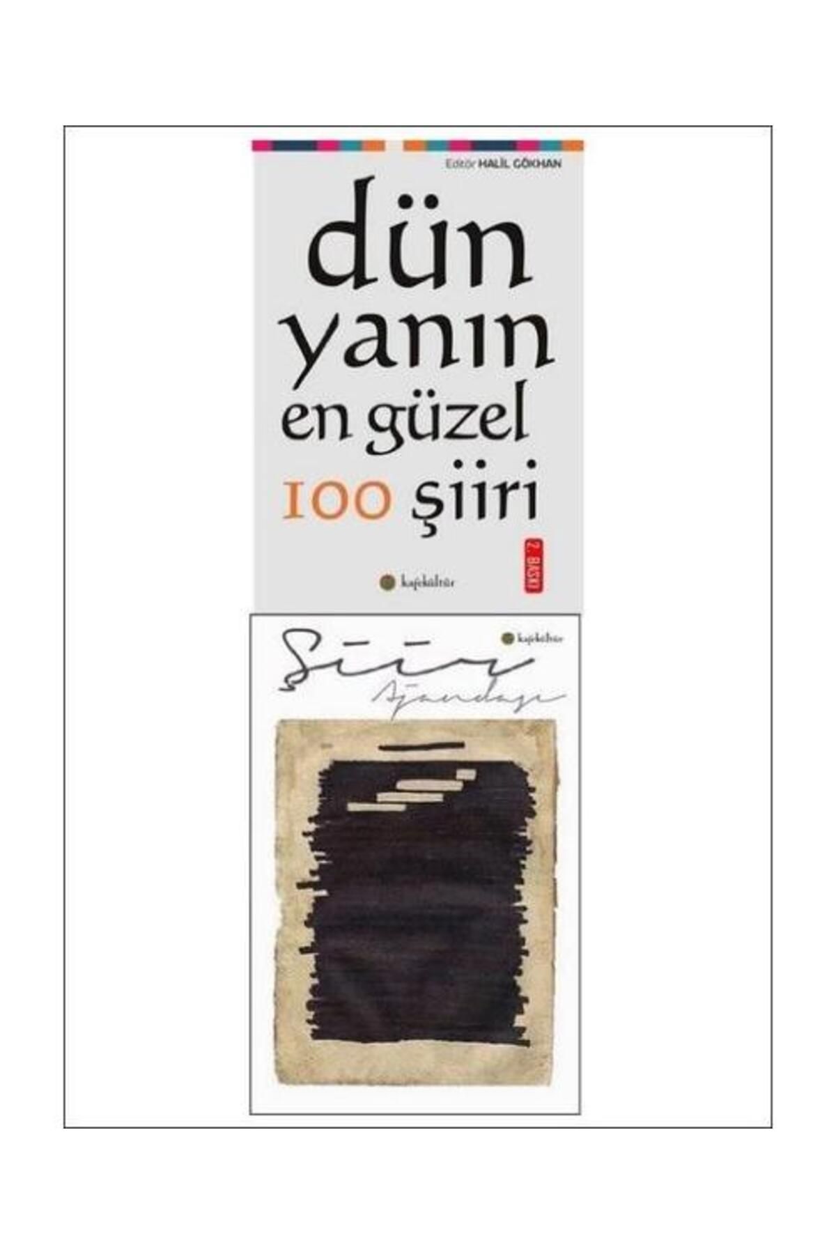 Kafe Kültür Yayıncılık Dünyanın En Güzel 100 Şiiri ve Şiir Ajandası Seti 2 Kitap Takım