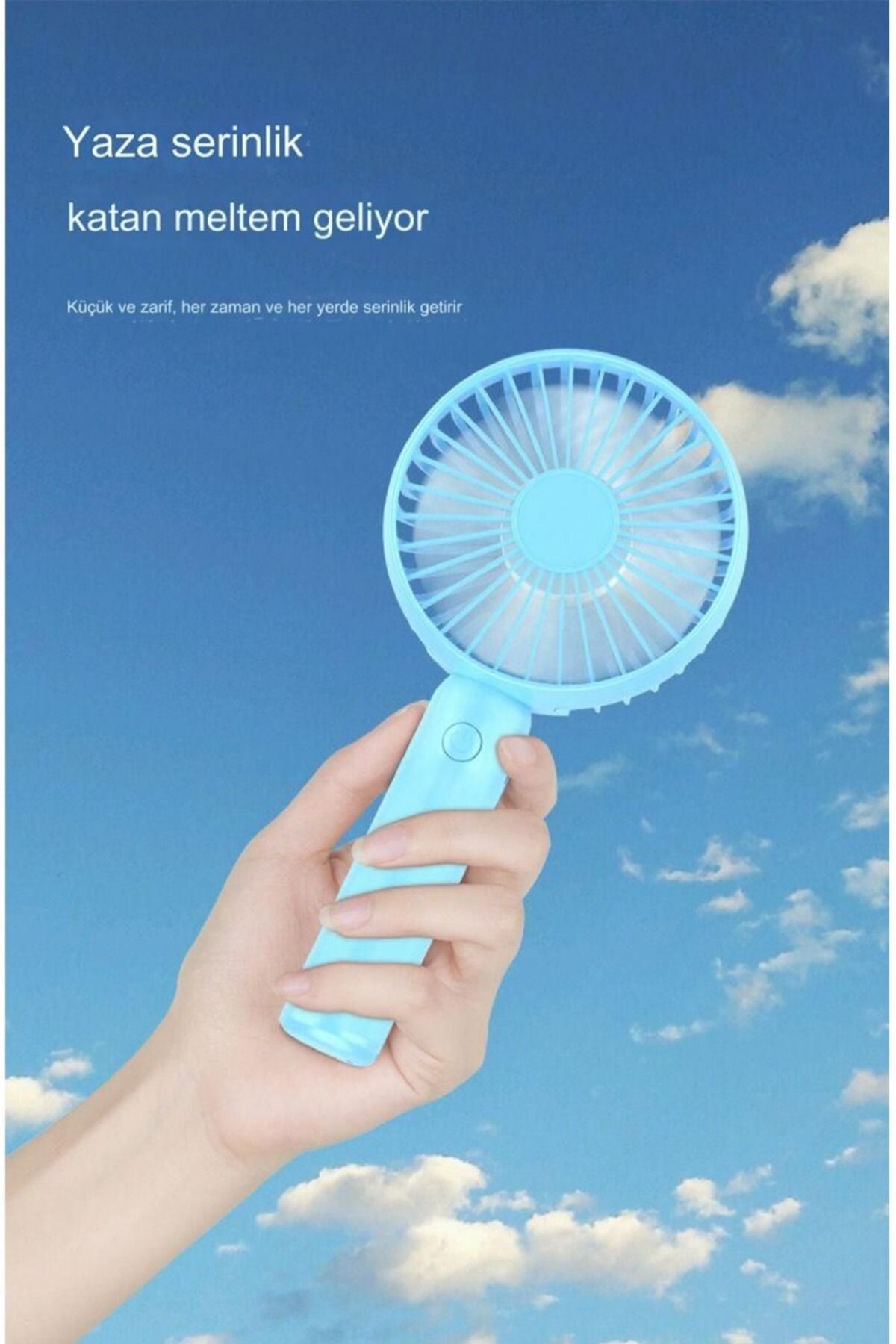 Fırsat7 Mini Tasarım Sessiz Taşınabilir Mini Fan Usb Şarjlı Pervaneli Soğutucu Küçük El Vantilatörü Fan