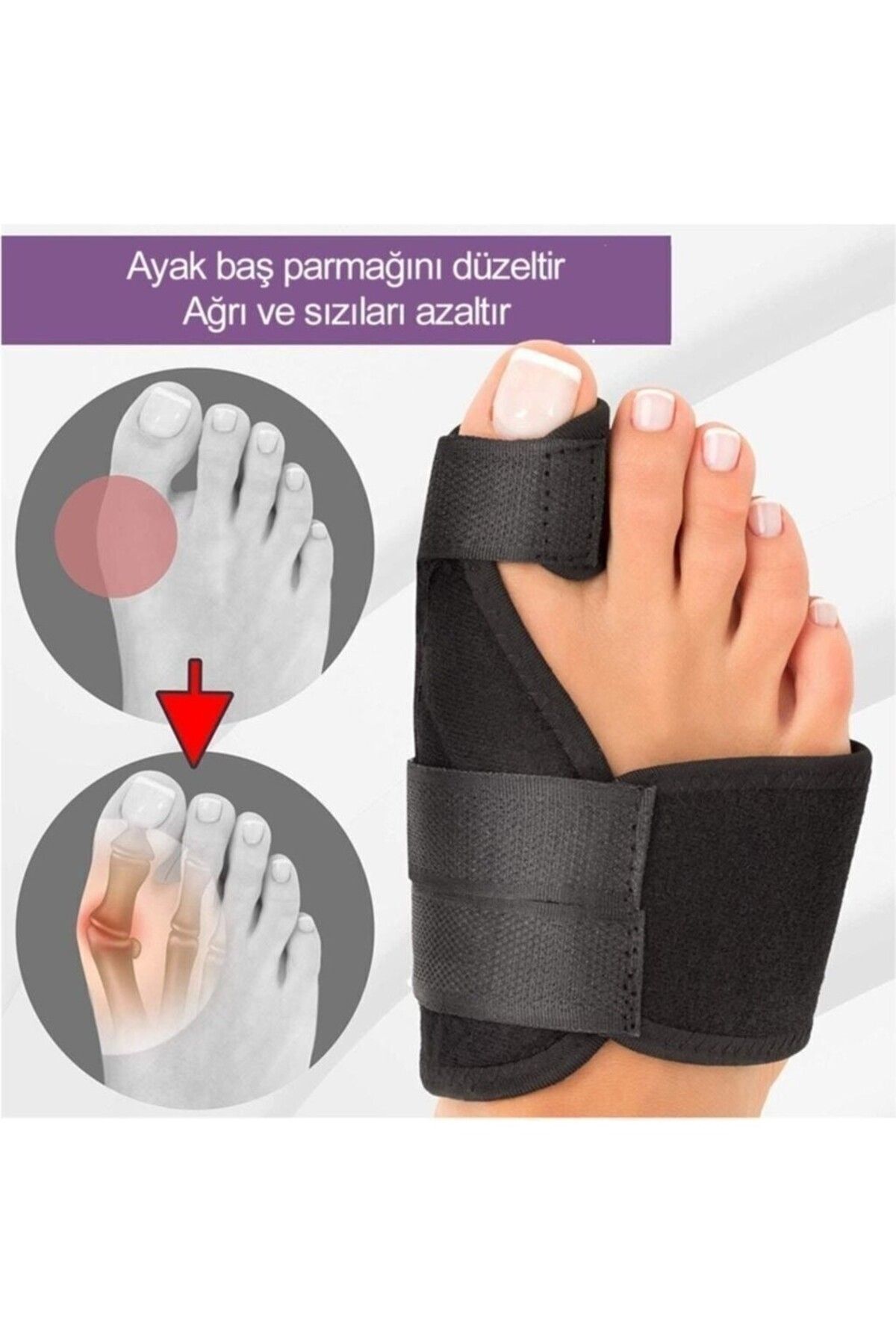 AboutThePerfect Sol taraf için gece ateli, başparmak ve kemiği çıkıntısı rahatlatıcı tasarım