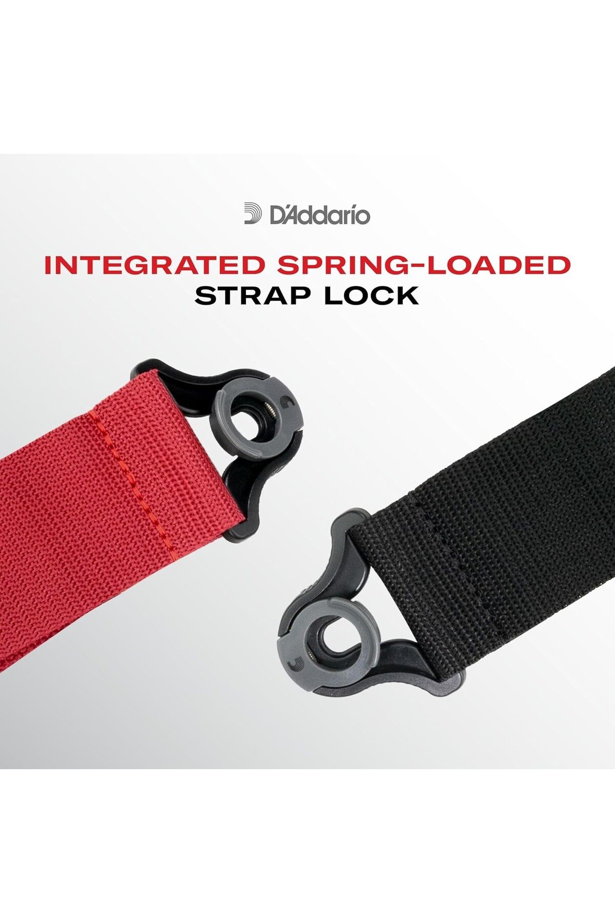 Planet Waves-Planetwaves Pwsal400 Locking Guitar Strap Black with Latch Lock System 3