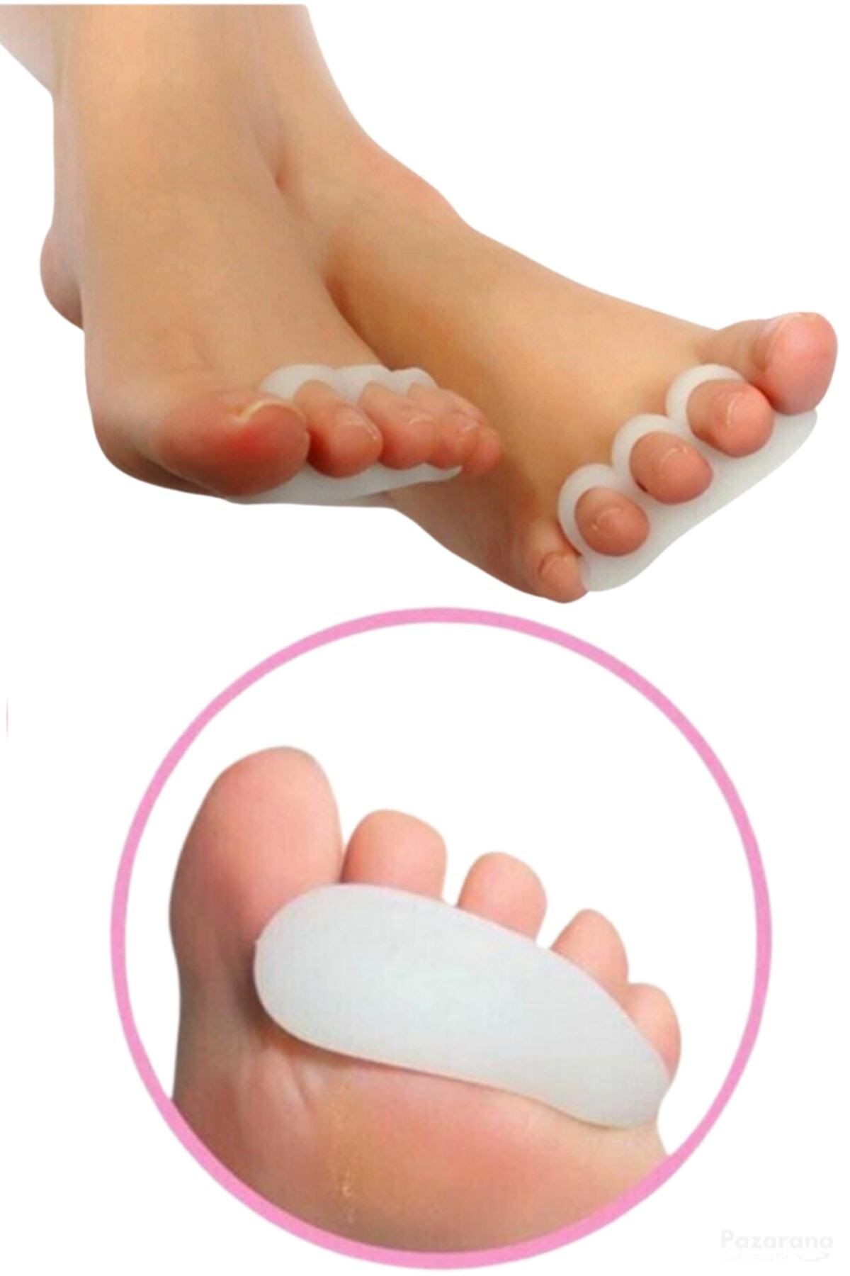 AboutThePerfect Farklılık ve konfor sağlayan silikon çekiç parmak ayırıcı yastık