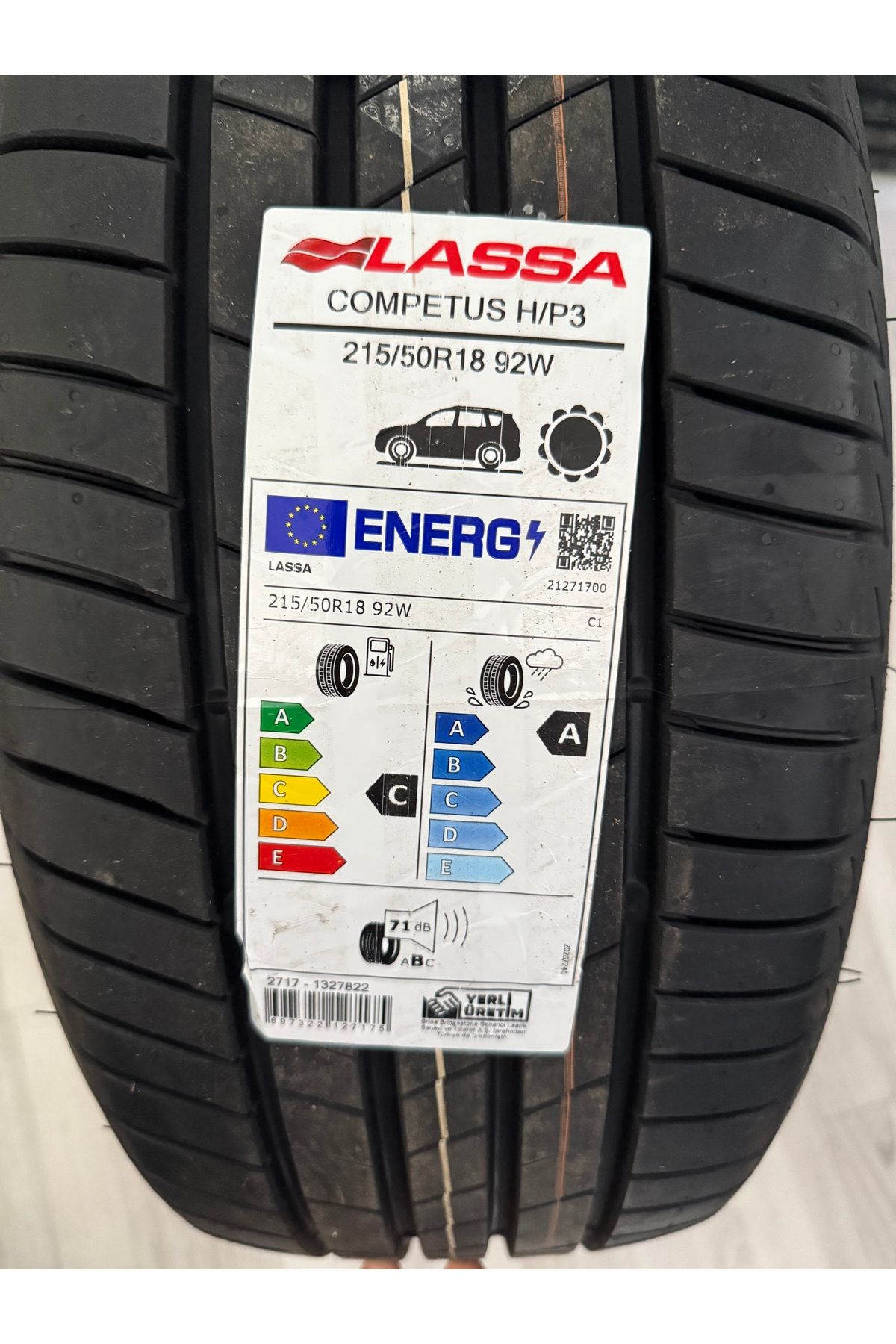 Lassa / 215/50R18 (COMPETUS H/P3) 2025 YAZ LASTİĞİ