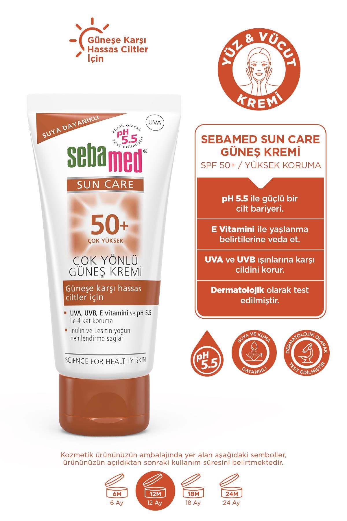 Aile Güneş Kremi Seti SPF 50+ Yüz Güneş Kremi 50 ml + Bebek Güneş Kremi 200 ml — SET.SBMD.1 — تصویر 3 از 9