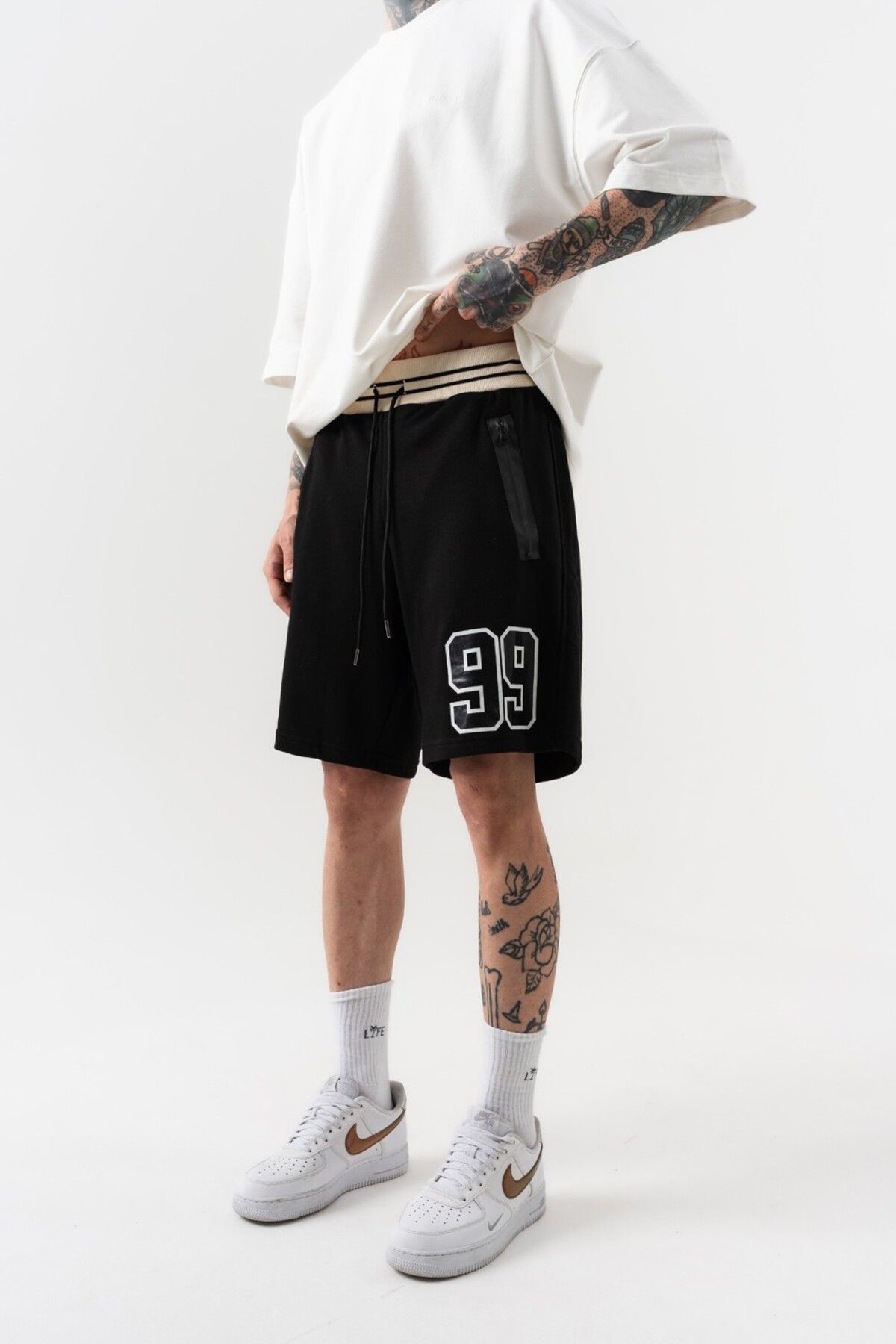 go gang own 99 Zip Cep Oversize Şort
