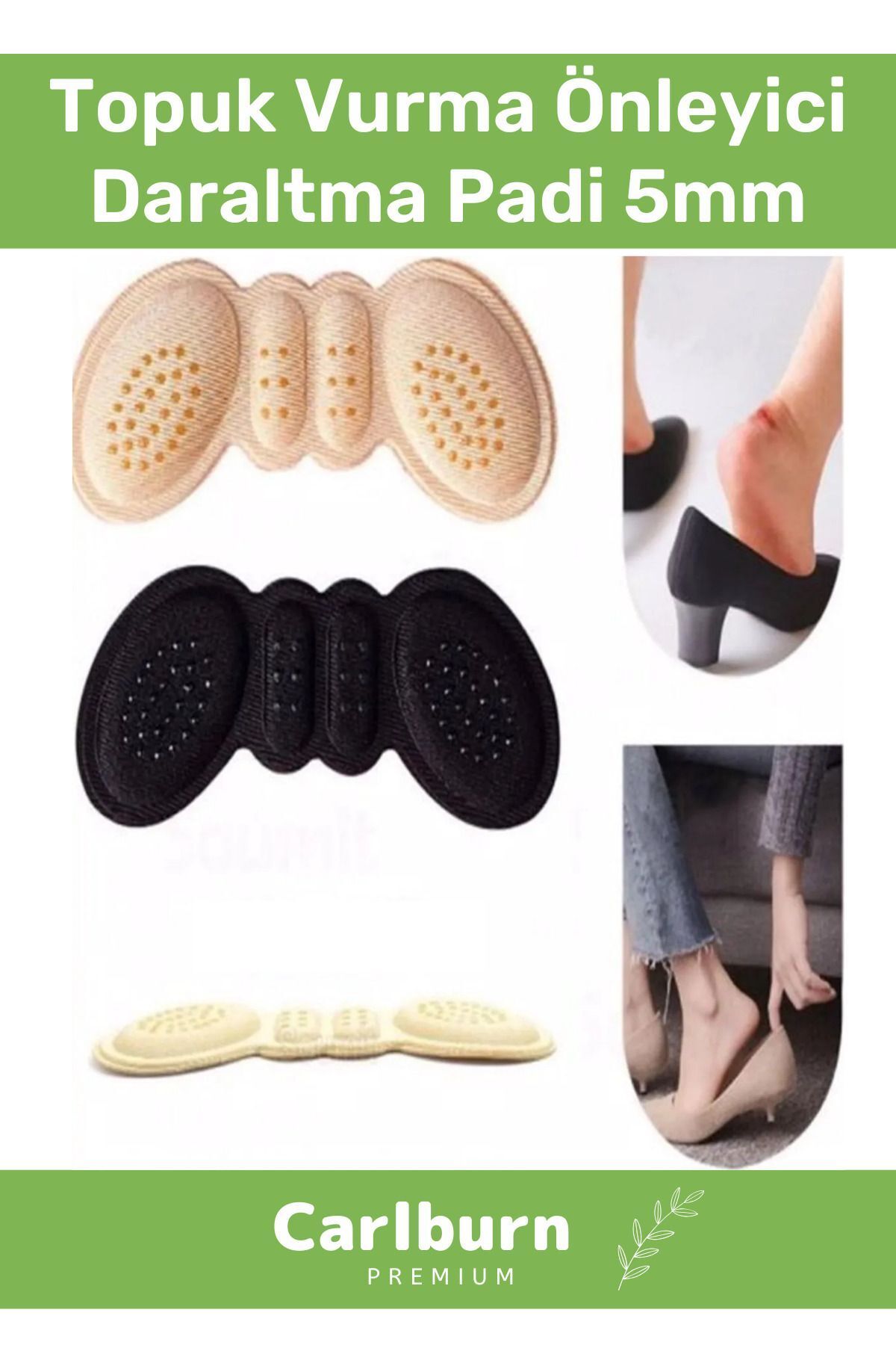AboutThePerfect Özel Üretim 5 mm Topuk Vurma Önleyici Taban Arkası Koruyucu Daraltma Pad
