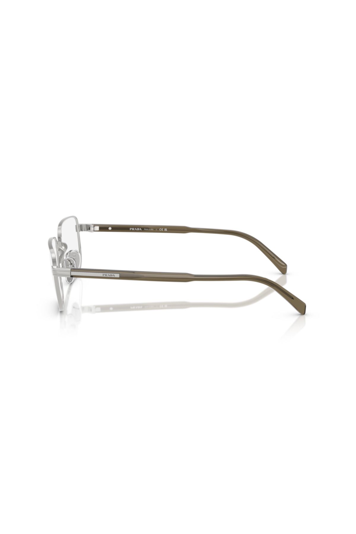 Prada-Man Rectangle Eyeglasses- Pr B51v - Lense Size:53mm - Gold 2