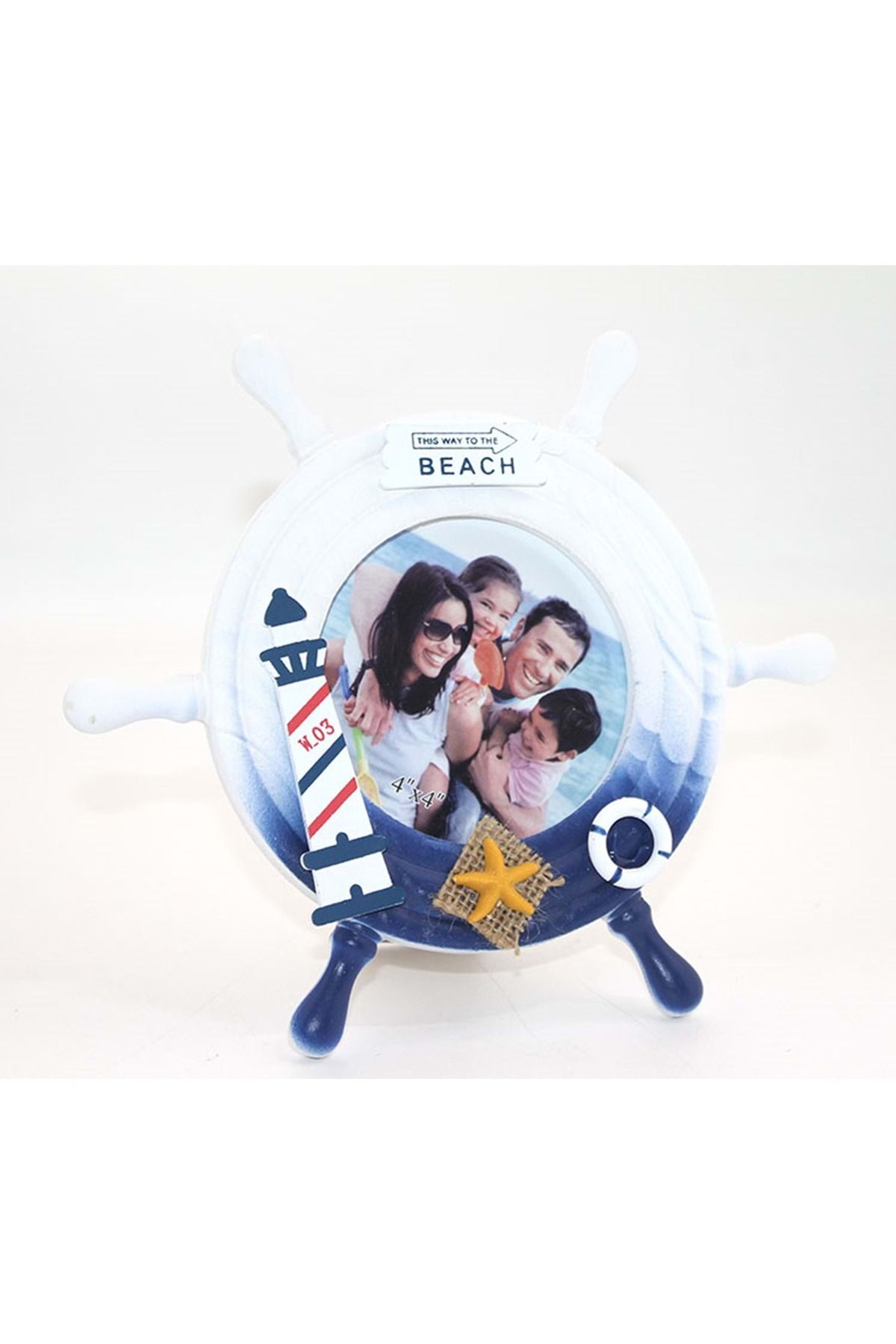Store Ahşap Marin Dümenli Çerceve 21*23 Cm