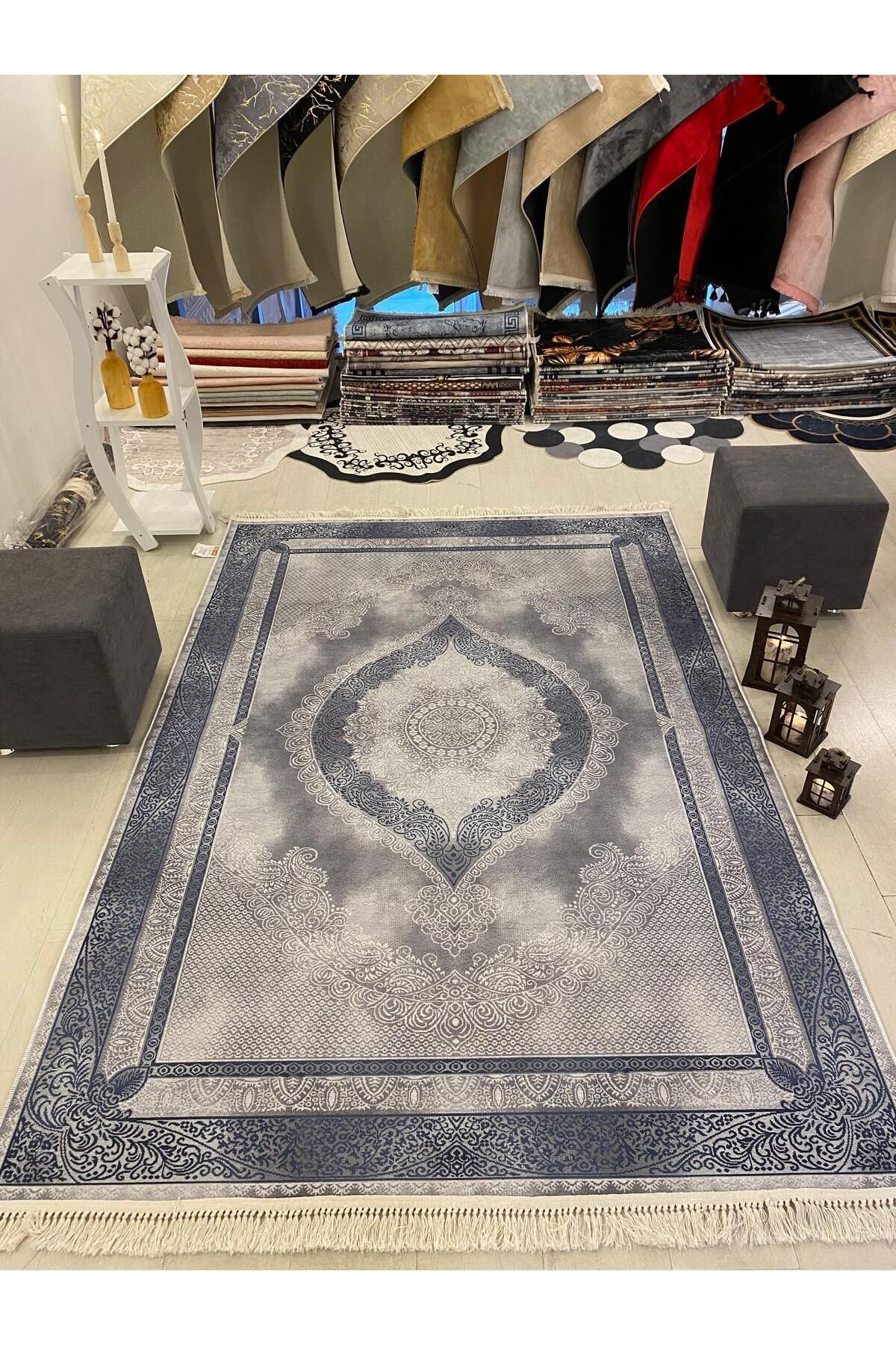 Home Dijital Baskılı Halı Modern Desen Kaymaz Taban Makinede Yıkanabilir Salon Mutfak Halısı