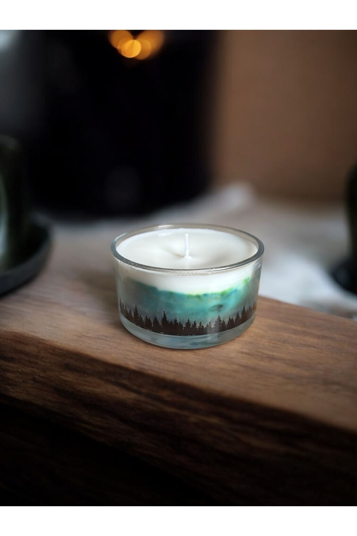 SoleArtCandle Dekoratif Soya Wax Mum Dark Forest El Yapımı