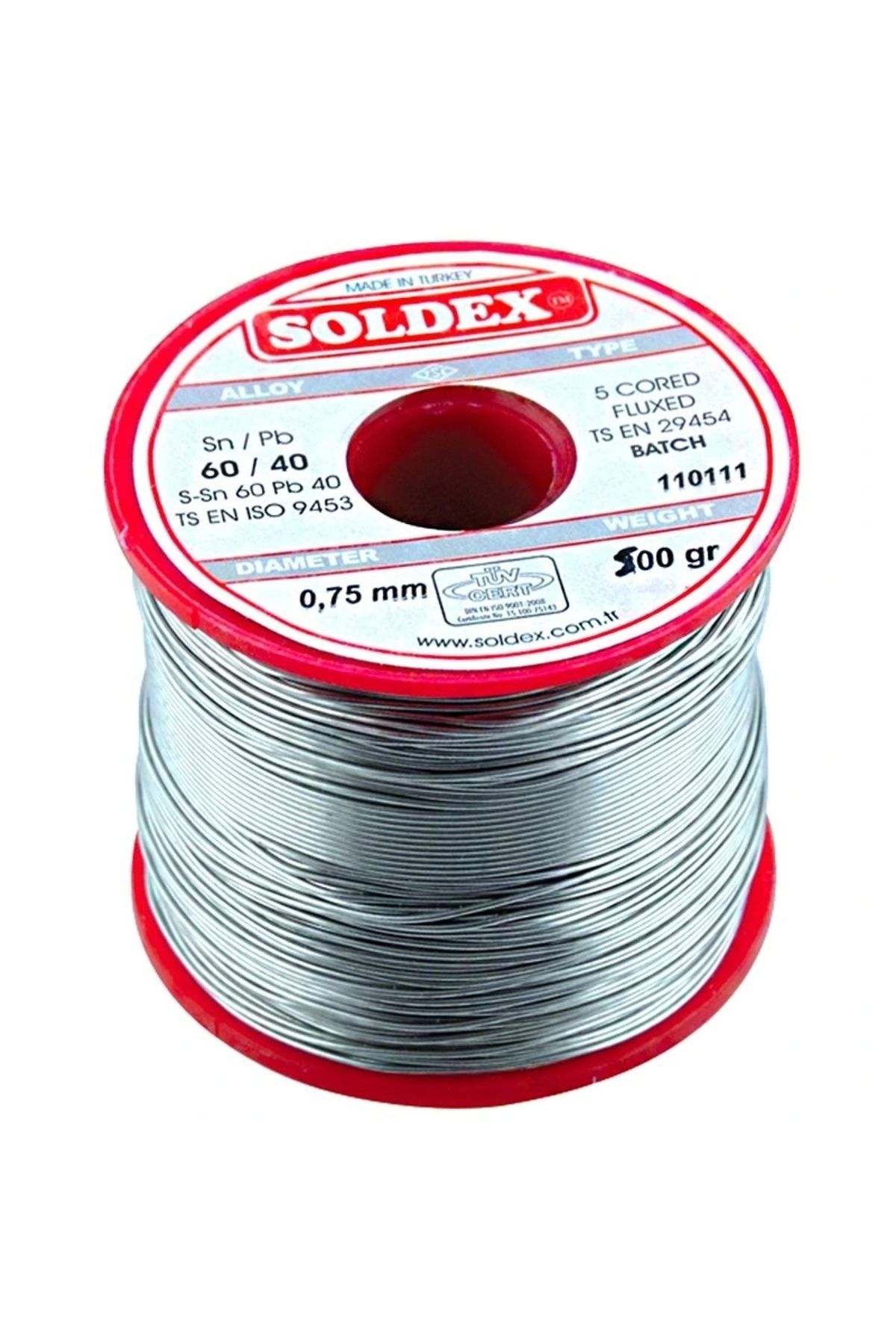 HAZEGO 500 Gr Lehim 0,75 Mm İnce Soldex Sn60 Pb40