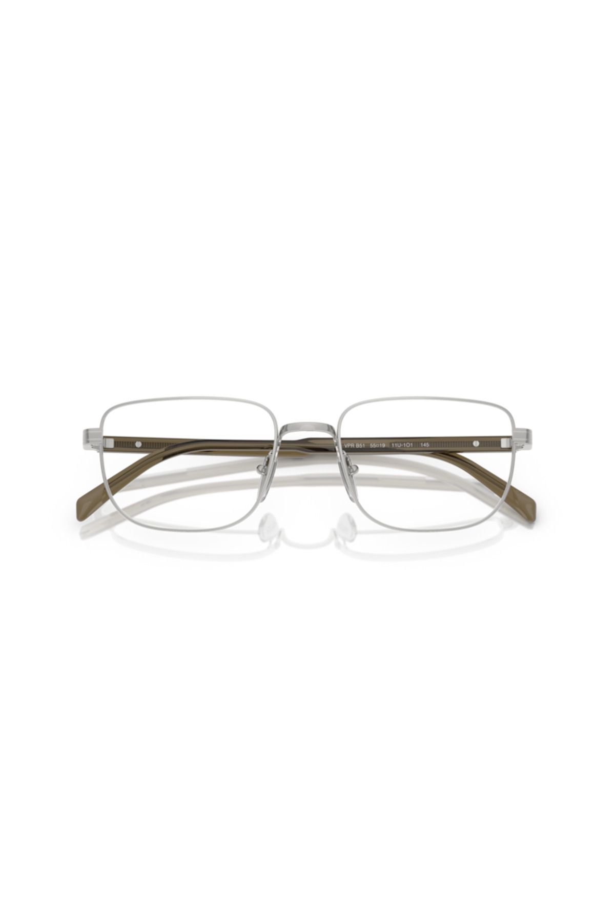 Prada-Man Rectangle Eyeglasses- Pr B51v - Lense Size:53mm - Gold 5