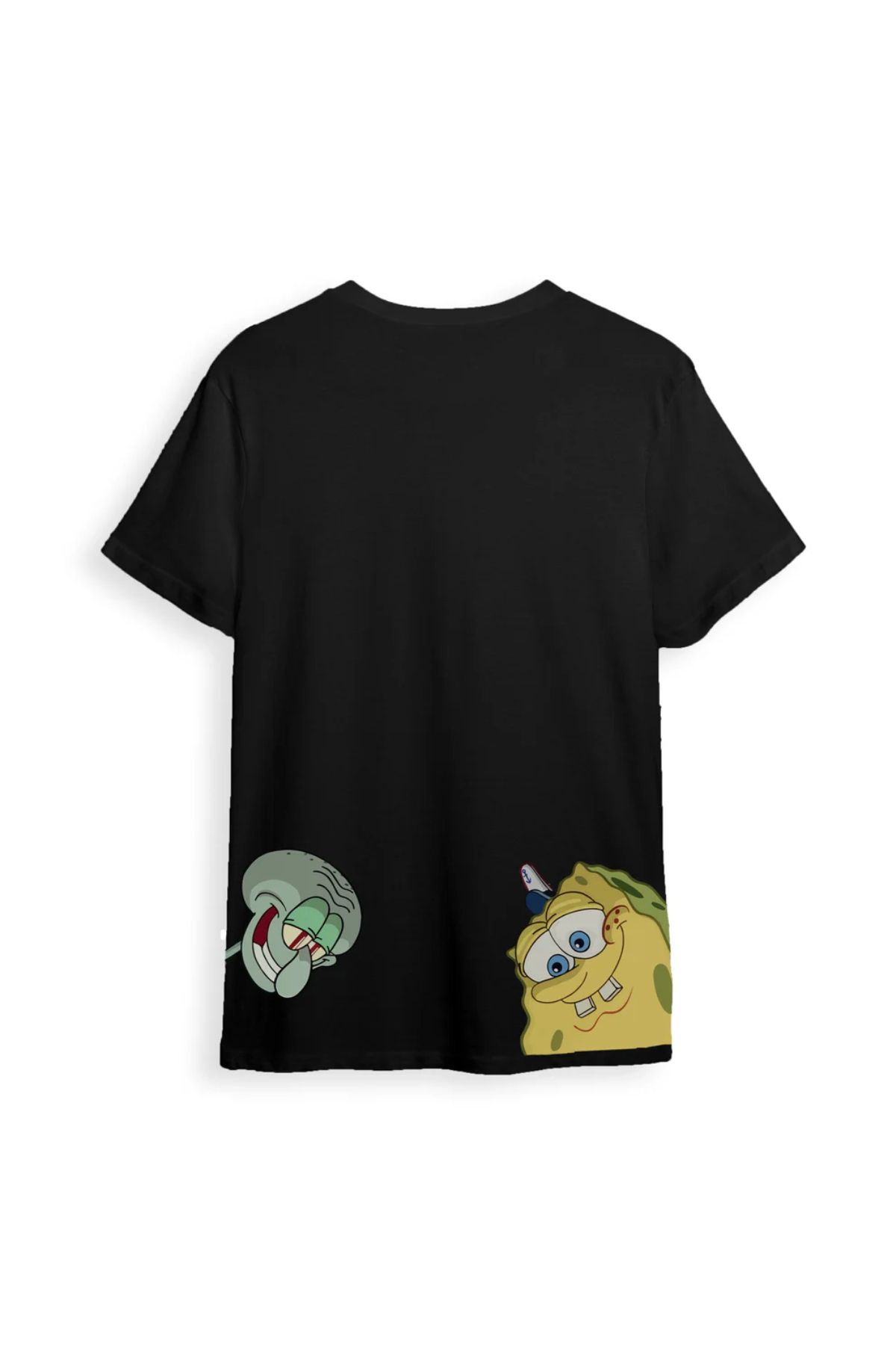 Koklonmoda Büyük Beden Unisex Süngerbob Baskılı Oversize T-Shirt