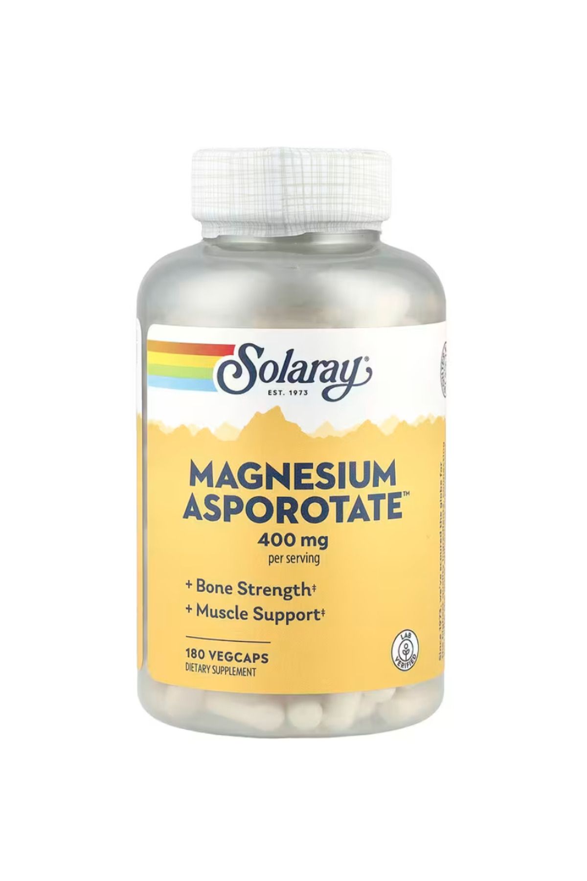 Solaray , Magnesium Asporotate, 180 VegCaps (200 mg per Capsule)
